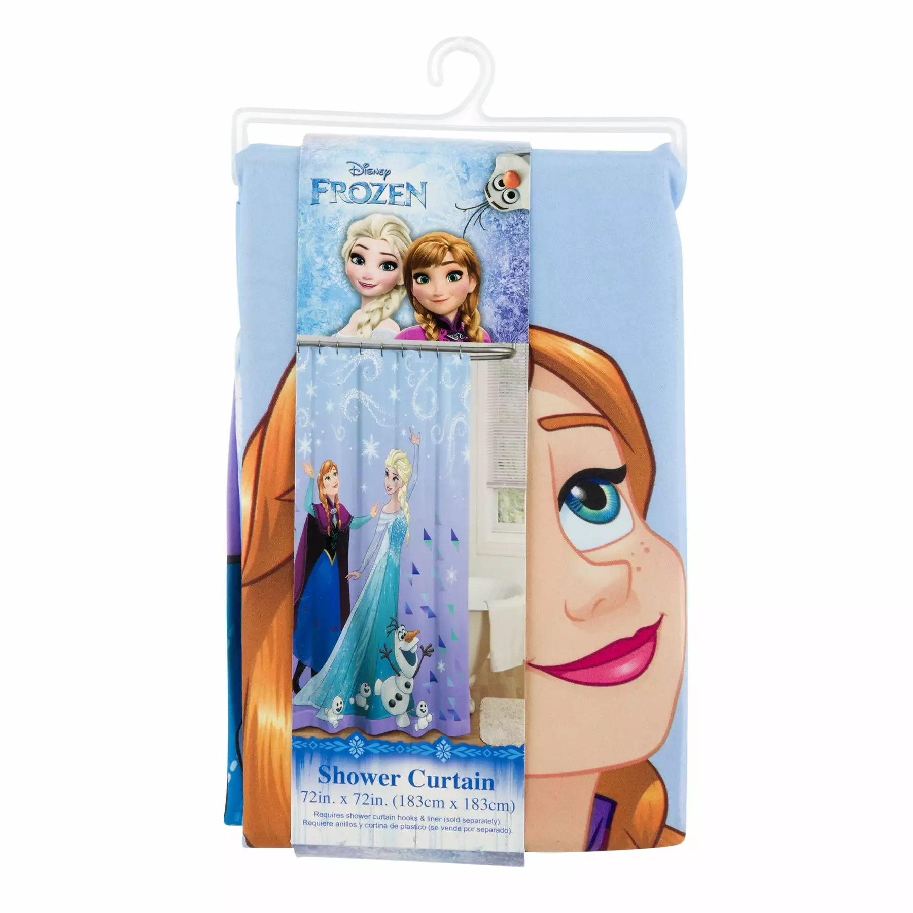 Disney Frozen Shower Curtain Polyester Kids Bathroom Decor