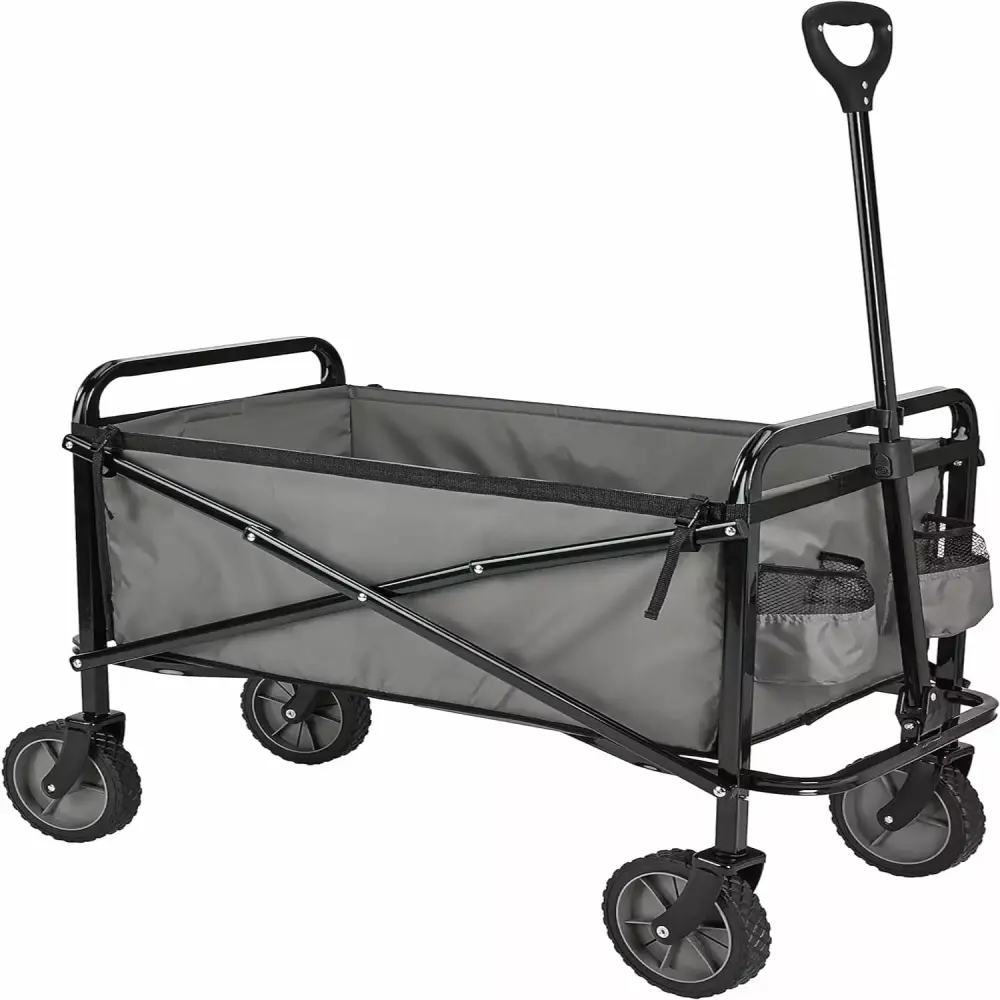 Collapsible Folding Wagon Heavy Duty Utility Wagon Sports Camping Garden and Shopping