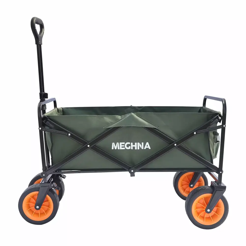 DFITO Travel-friendly Folding Wagon Collapsible Heavy Duty Foldable Outdoor Garden Camping Cart