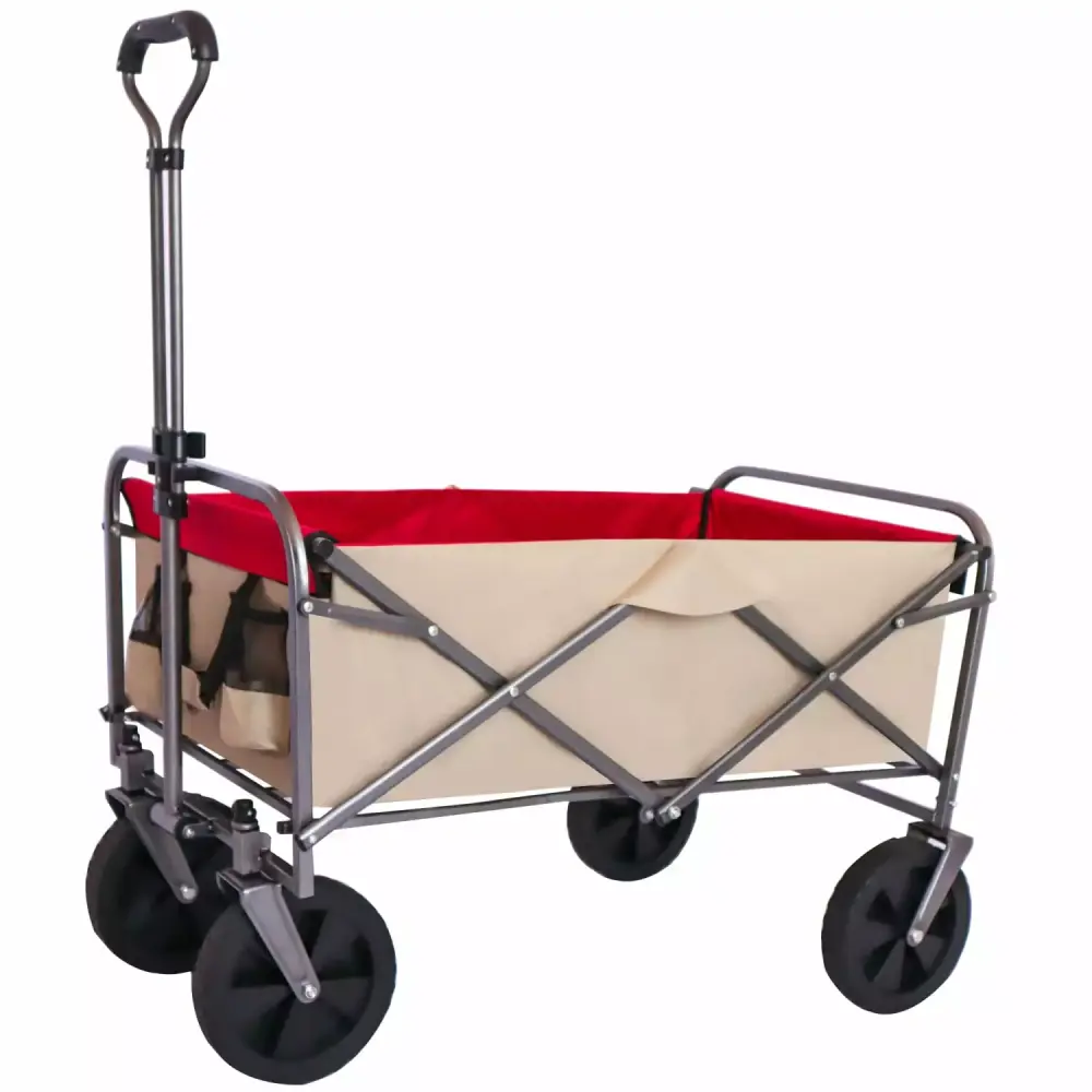 DremFaryoyo Outdoor Garden Multipurpose Collapsible Beach Trolley Camping Folding Wagon Cart