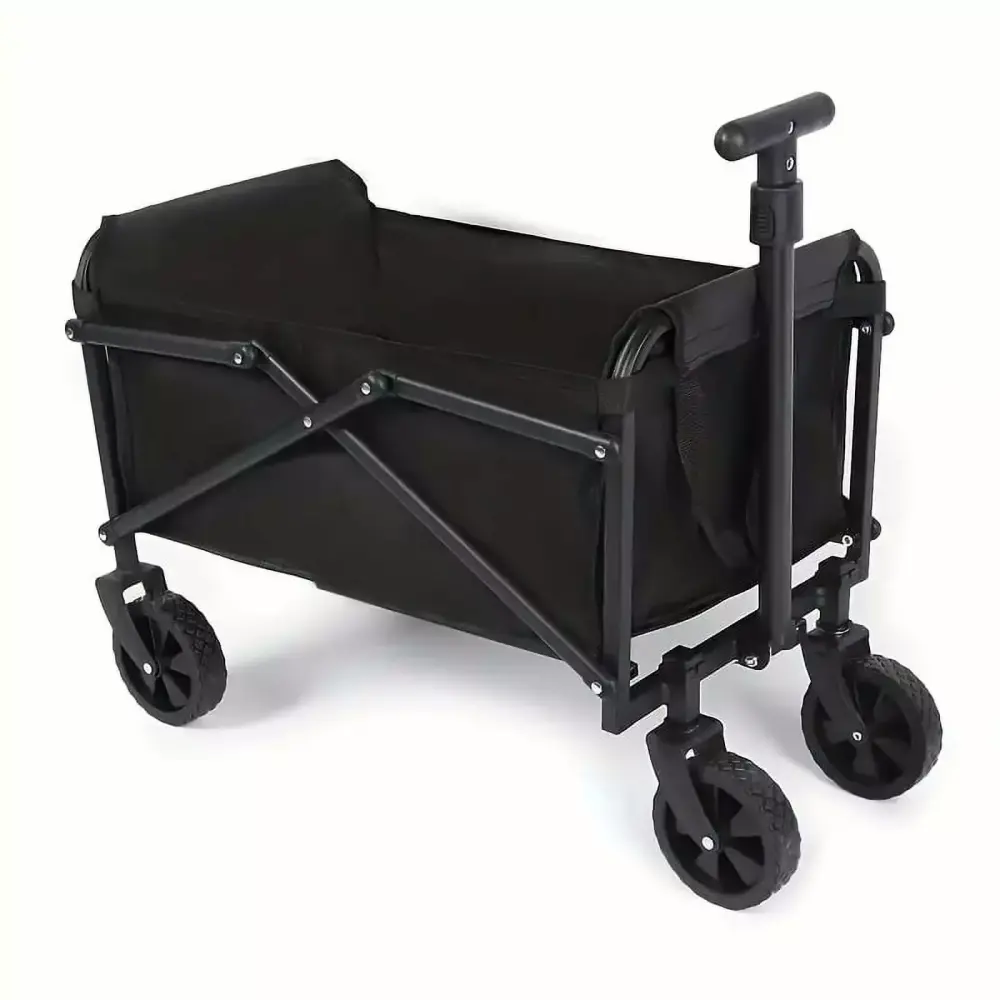 Extra-Long-lasting Collapsible Wagon Cart Travel-friendly Foldable All-Purpose Trolley Camping and Shopping