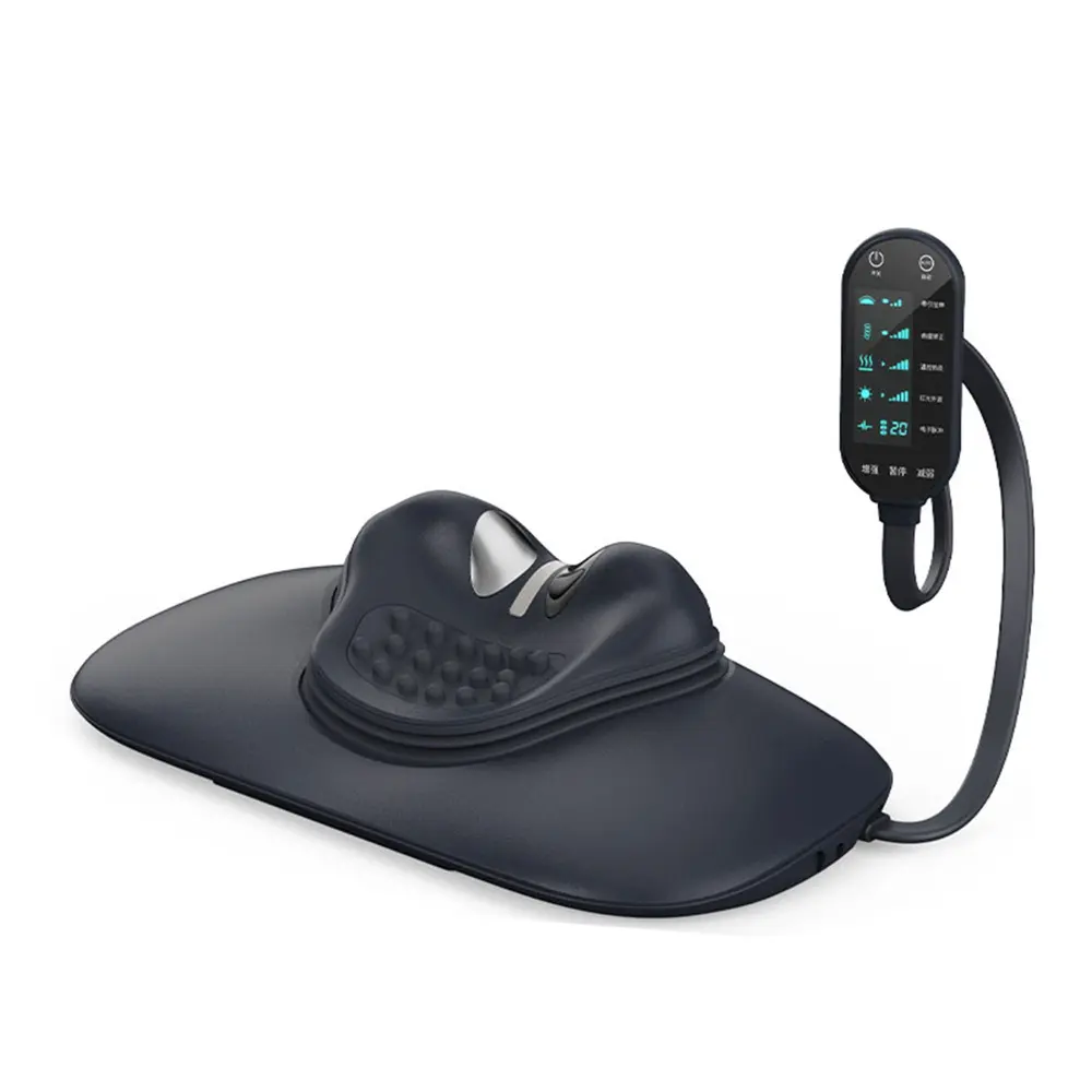 UTK Cervical Support Traction Headrest Apparatus 5 Control Settings and Remote Neck Pain