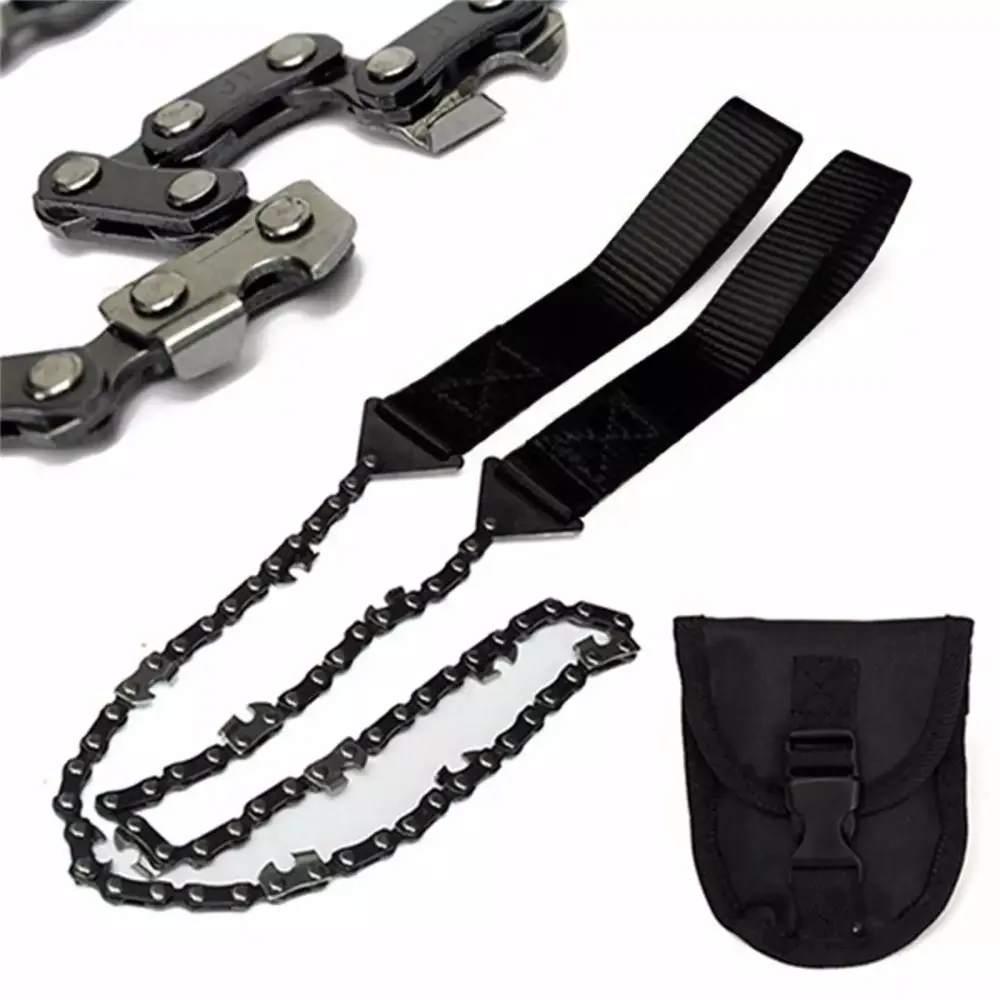 Jioakfa 24-Inch Travel-friendly Survival Chain Saw Outdoor Camping and Home Use