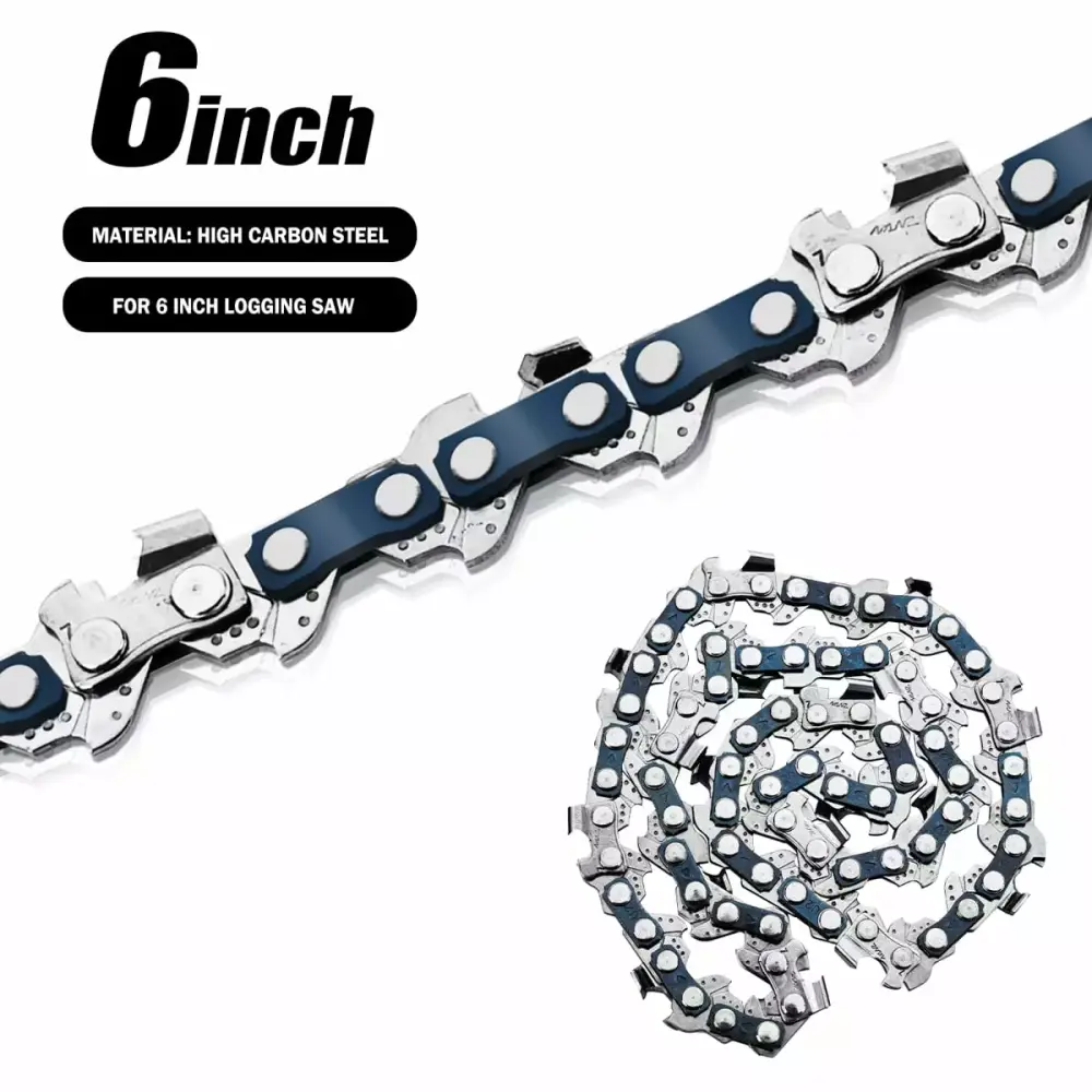 37 Teeth High Carbon Steel Saw Chain 6 Inch Mini Electric Chainsaw Woodworking Cutter