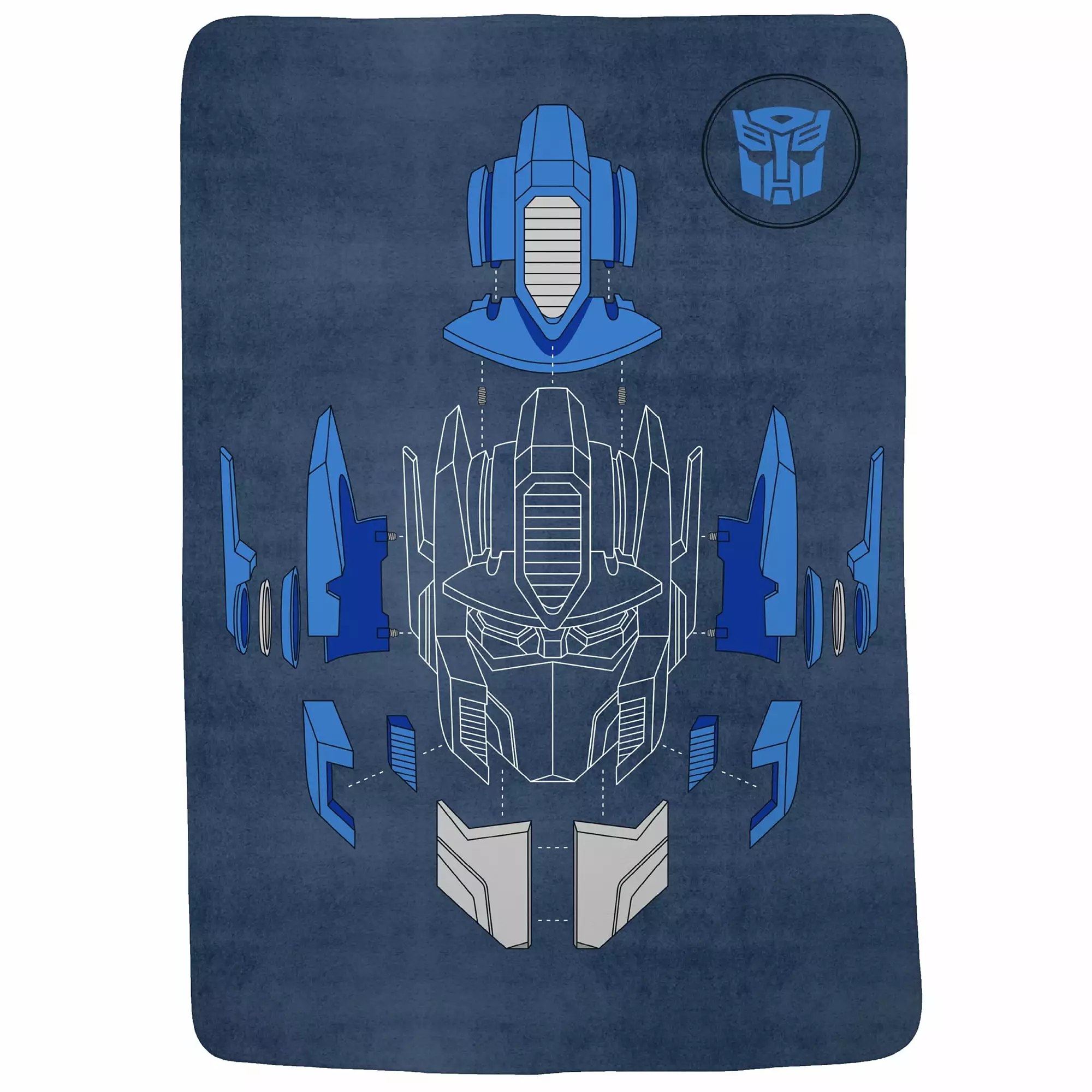 Changeers Kids Plush Blanket Twin/Full Size 62x90 Hasbro Transformers