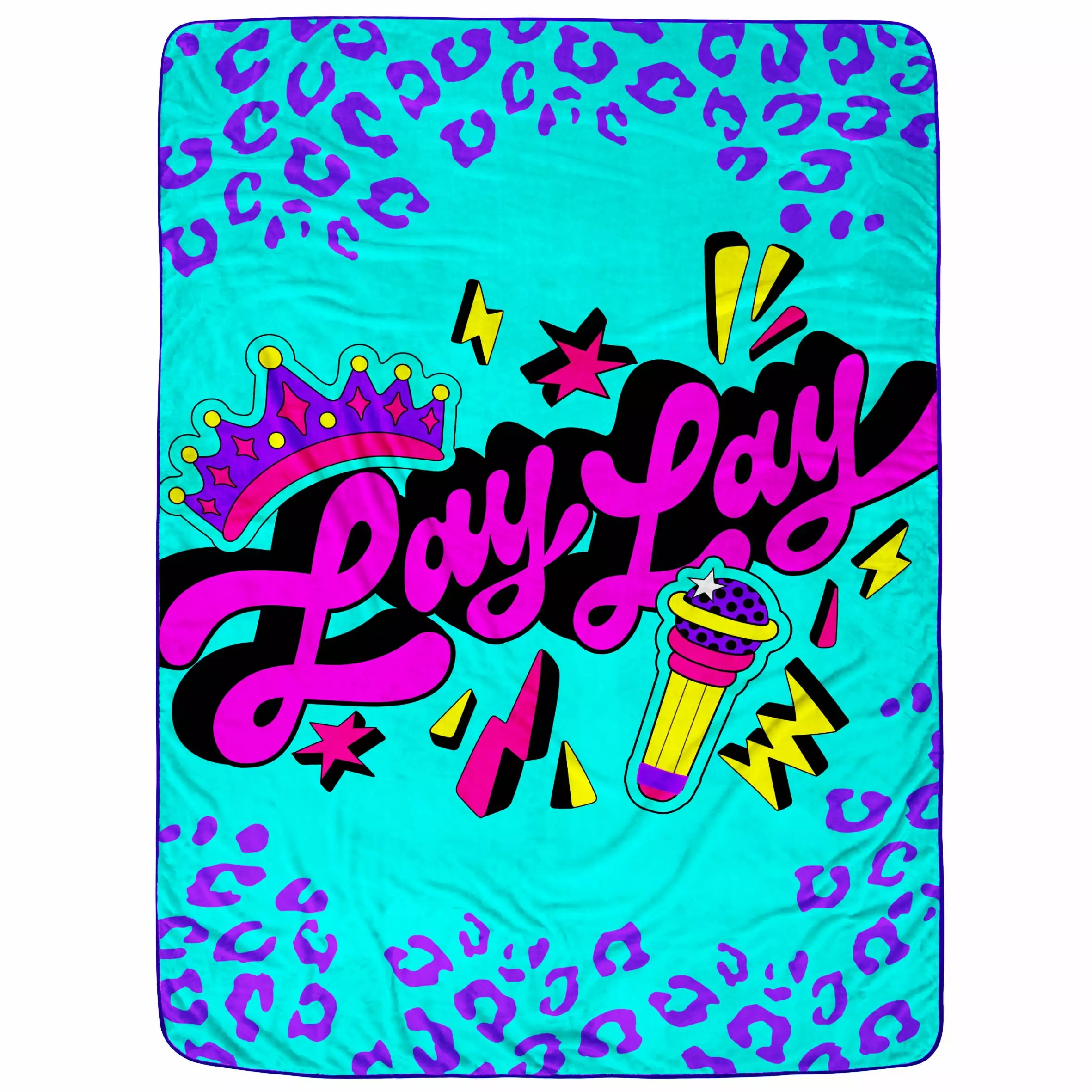 That Girl Lay Lay Cheetah Print Kids Blanket - 100% Microfiber 62 x 90 Inches Jay Franco