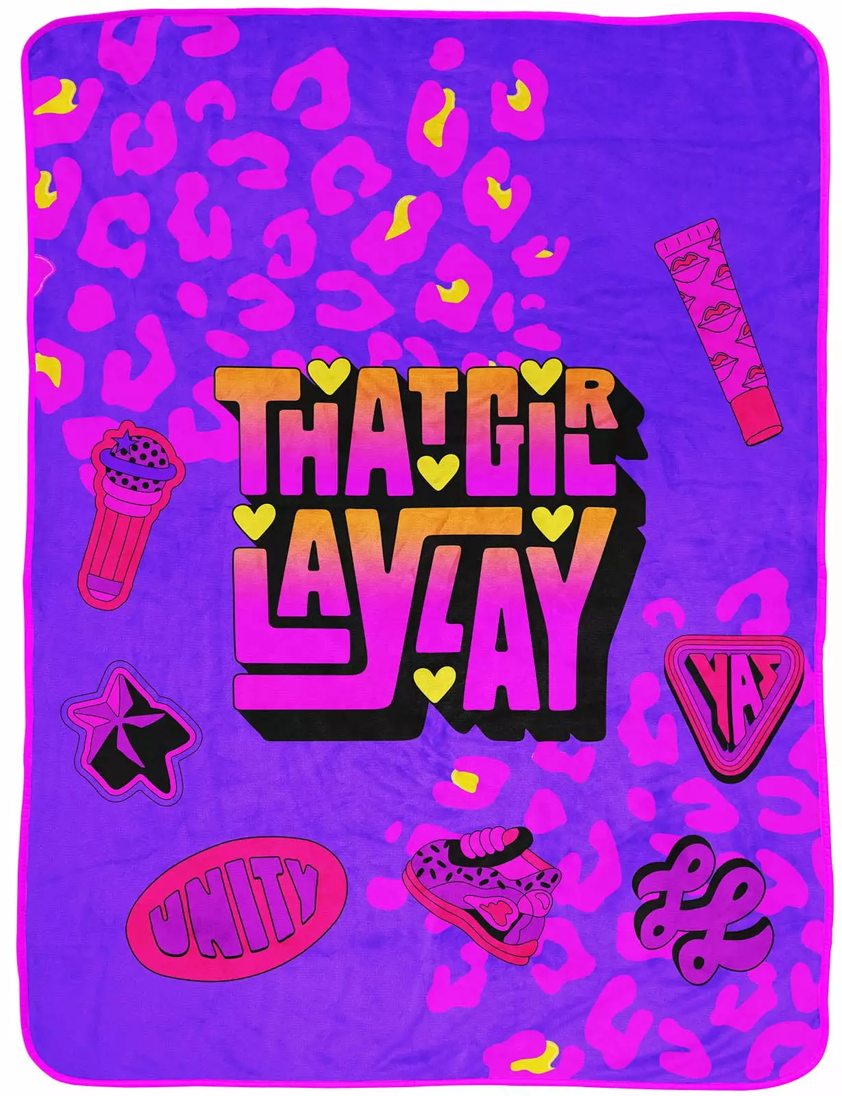 That Girl Lay Lay Kids Throw Blanket - 100% Microfiber 46 x 60 Inches Jay Franco
