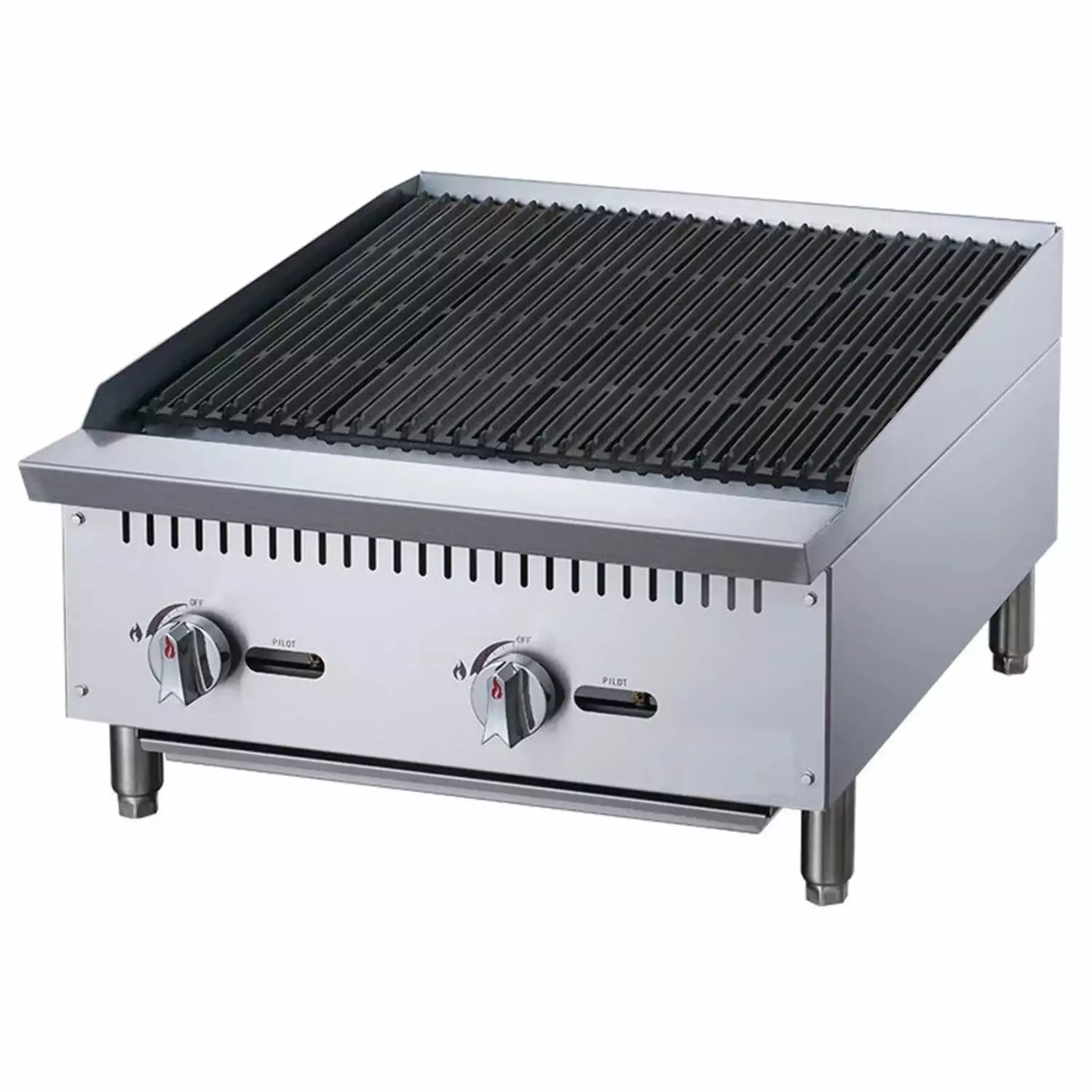 West Kitchen WCCB24 24 Inch Natural Gas LP Countertop Charbroiler