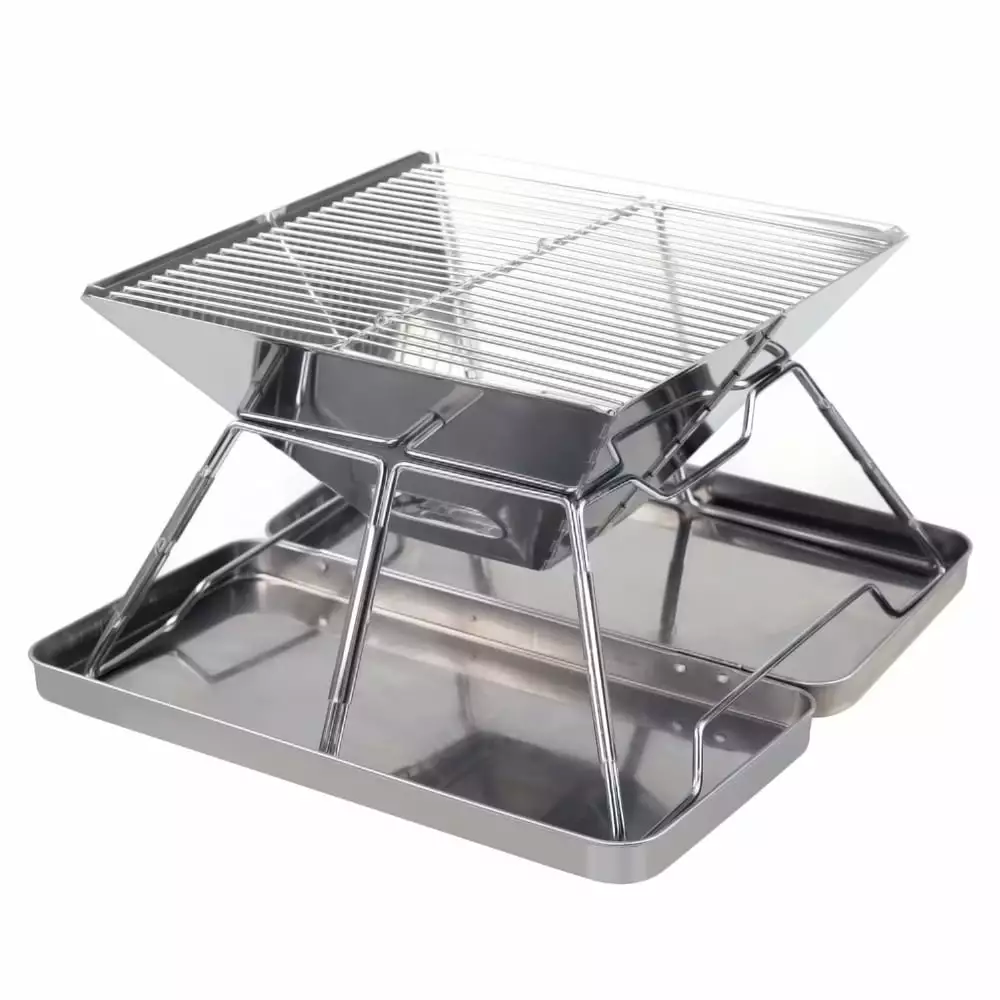 Carevas Stainless Steel Outdoor Barbecue Grill Camping and Picnics