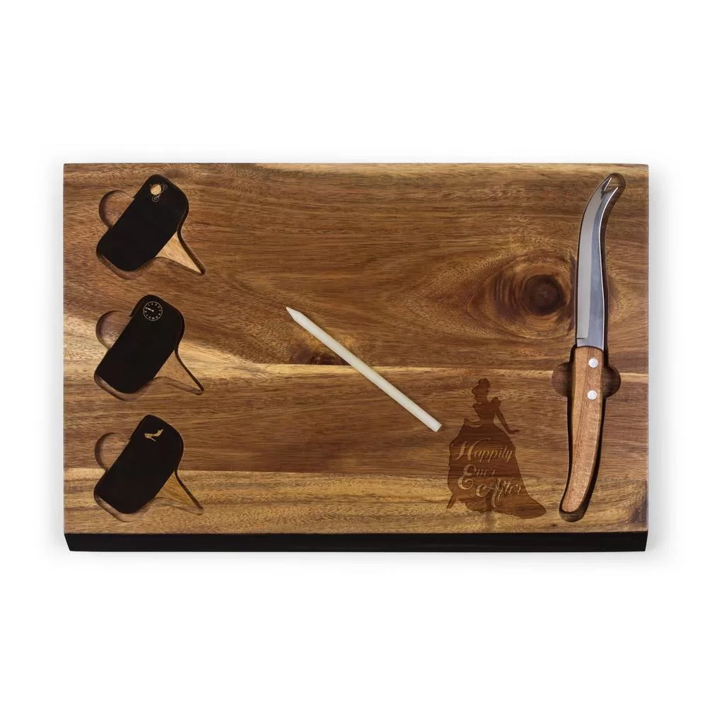 TOSCANA 15 Cinderella Delio Acacia Cheese Board and Tools Set