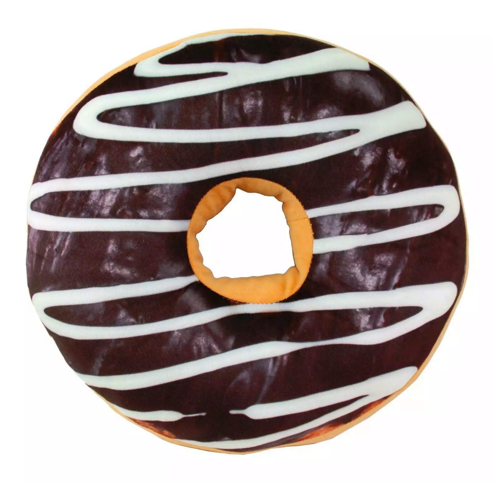 Smiling JuJu 3D Milk Chocolate Donut Soft Cushion Toddler Child Pillow Brown