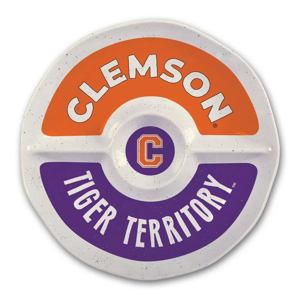Magnolia Lane Clemson 15 Inch Chip and Dip Server