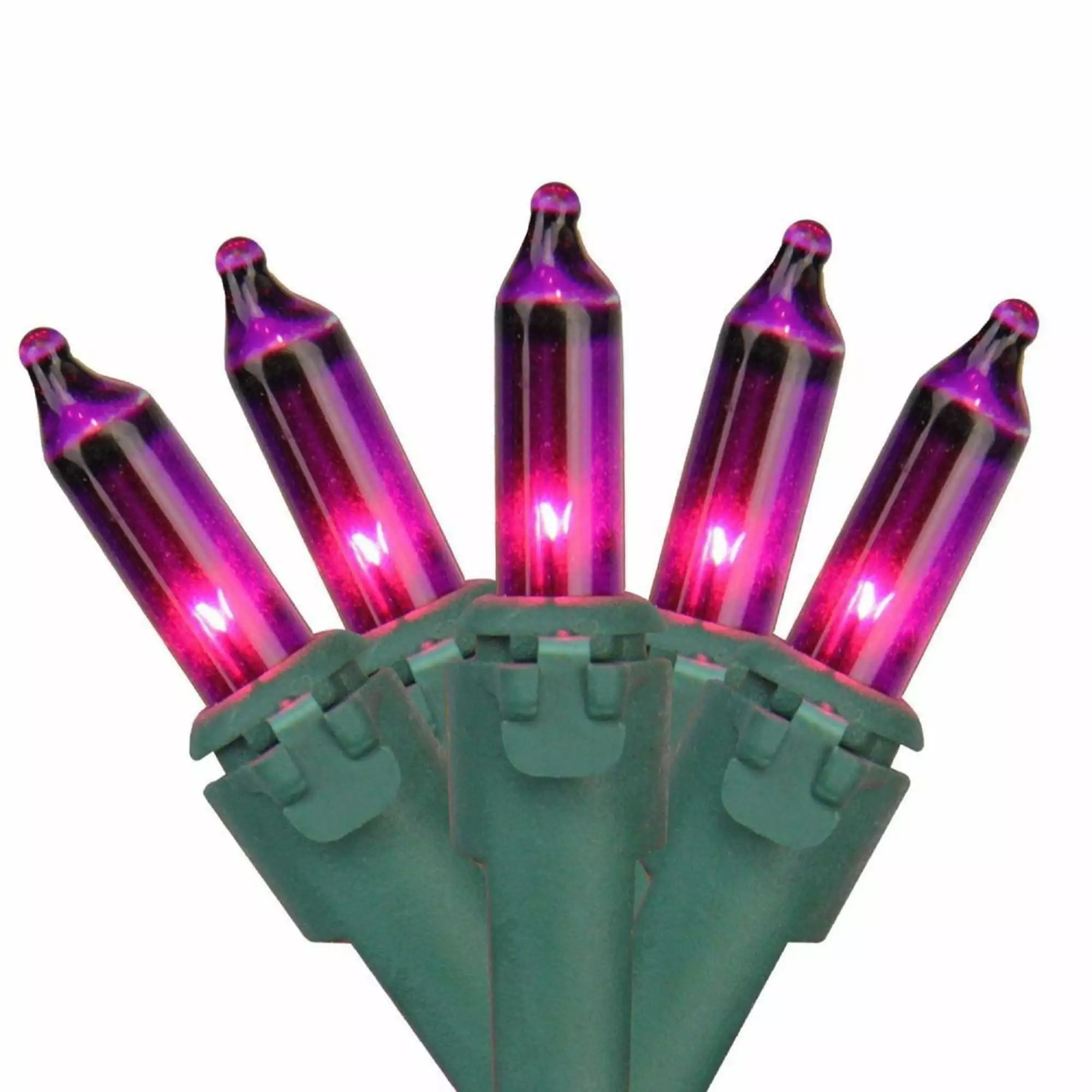 150 Pinkish Purple Chasing Mini Christmas Lights 31.25 Foot Green Wire 8 Function Bed Bath & Beyond