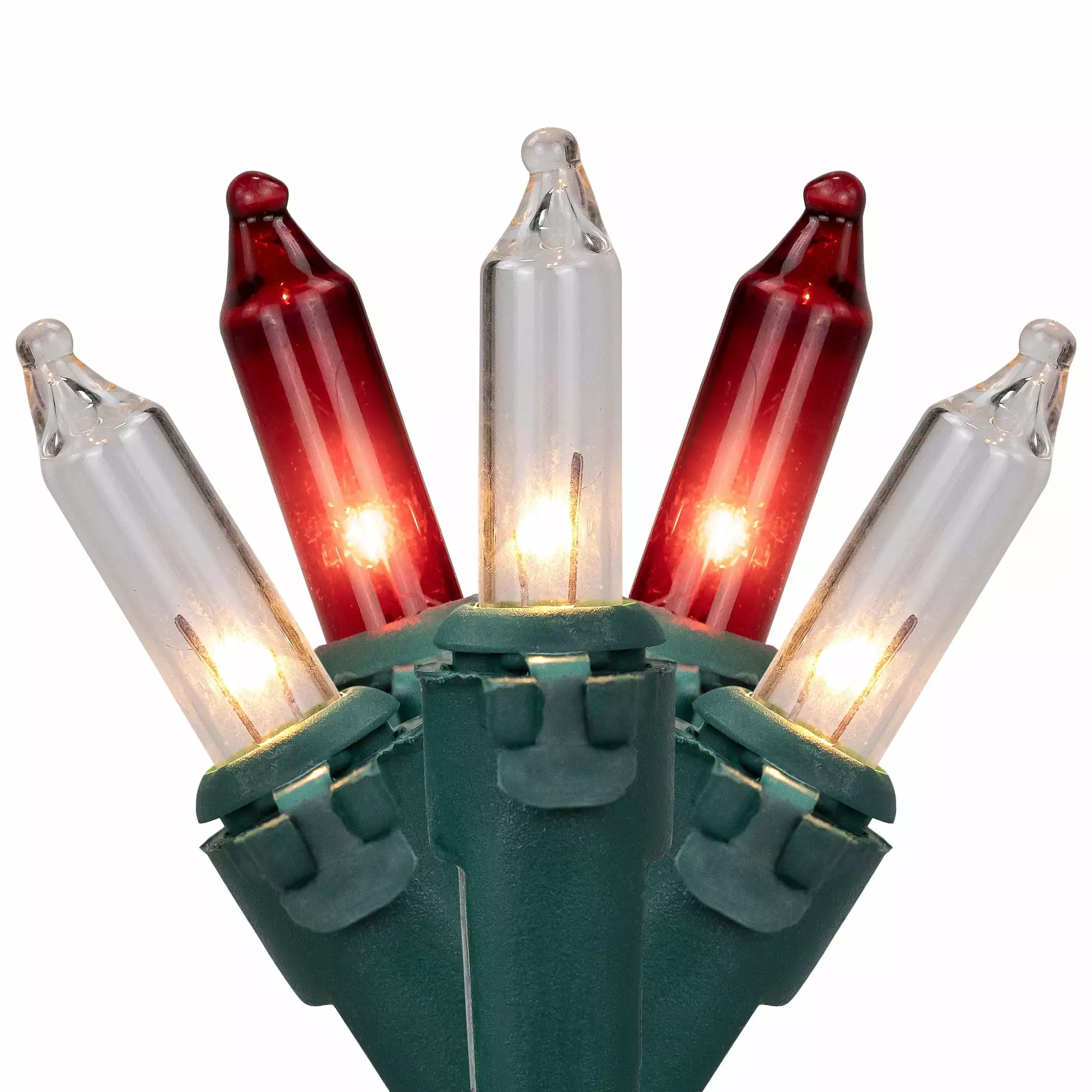 Northlight 100-Count Red and Clear Mini Christmas Light Set 20.25ft Green Wire