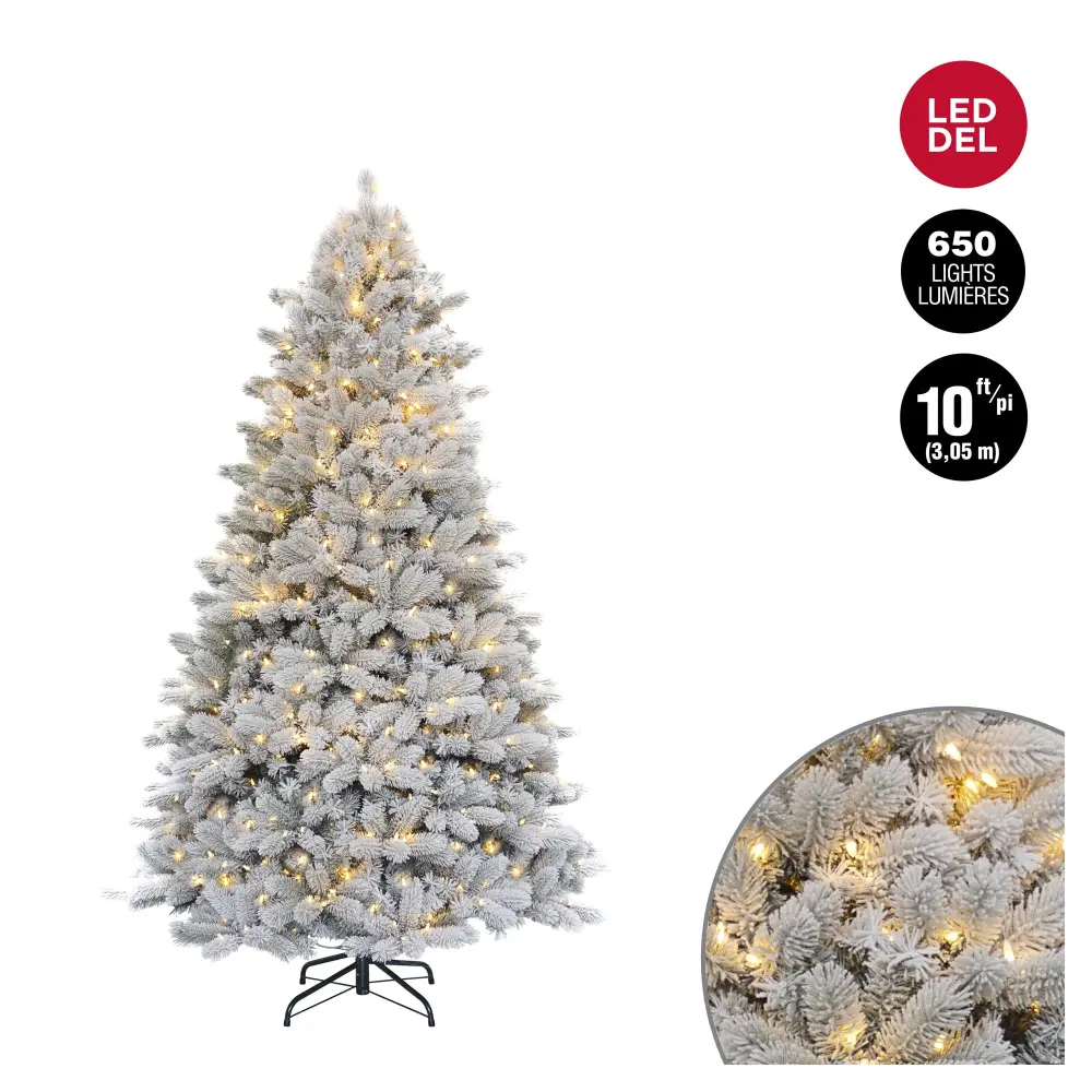 Christmas Tree 3,183 Tips and 650 Toasty White LED Lights, 10'