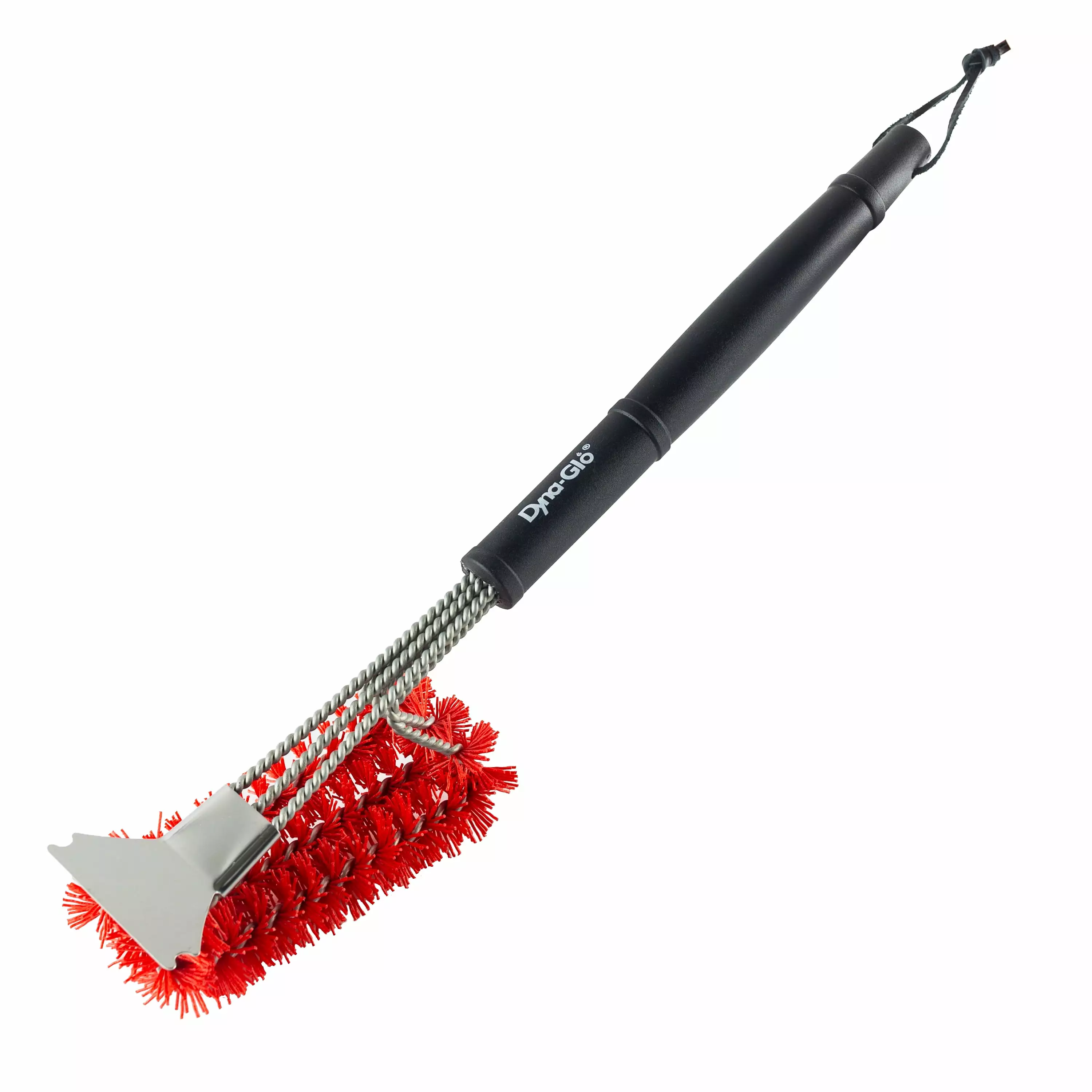 Dyna-Glo 18 Grill Brush Nylon Bristles and Stainless Steel Scraper