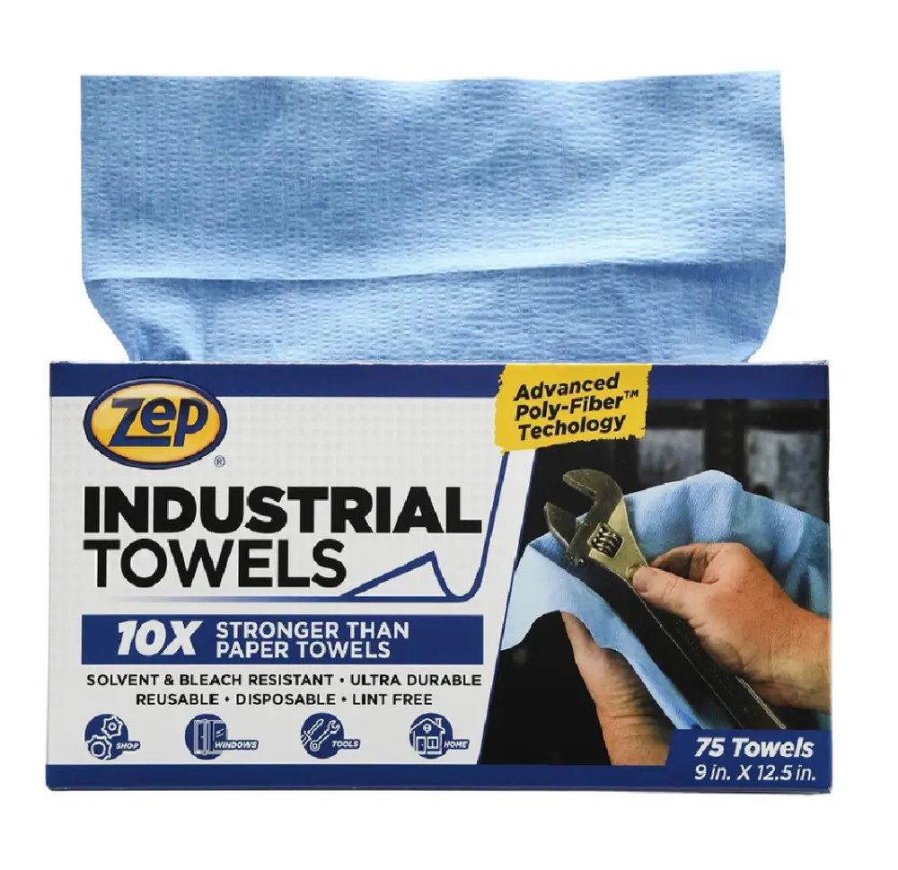 ZEP 1049801 Industrial Towels Polyester Heavy Duty Cleaning Rags