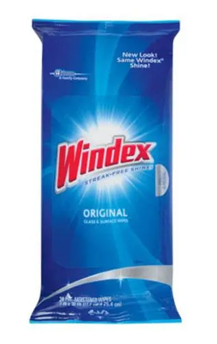 Windex 70232 Flat Pack Wipes 28 Count Streak-Free Cleaning Wipes