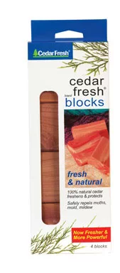 Household Essentials 30203 Cedar Blocks 2-3/4 x 2 x 3/4 Natural Moth Protection