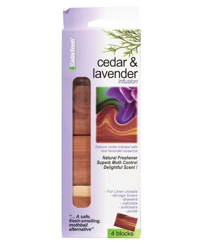 Household Essentials 30271 Cedar Lavender Blocks 2-3/4L x 2W x 3/4D