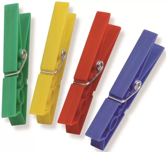Honey Can Do Assorted Color Plastic Clothespins DRY-01390