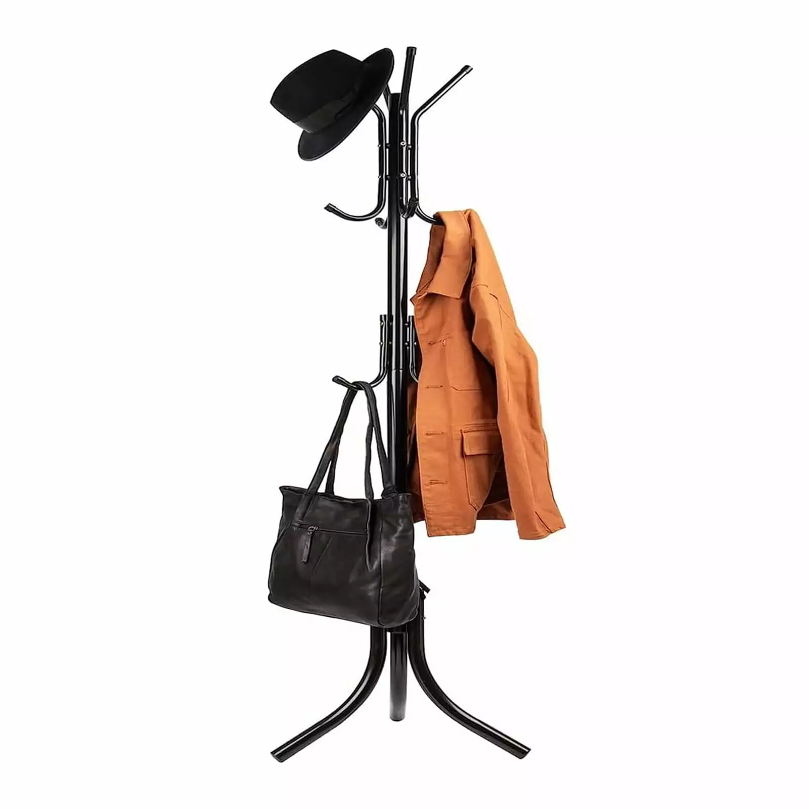 Junjuntian Coat Rack Freestanding Entryway Hall Tree 12 Hooks Coat Hanger Stand Floor Standing Coat Rack
