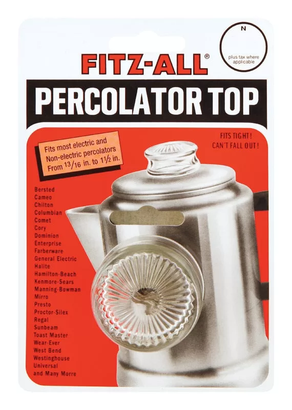 Fitz-All 55700 Replacement Percolator Top Small Clear Coffee Makers