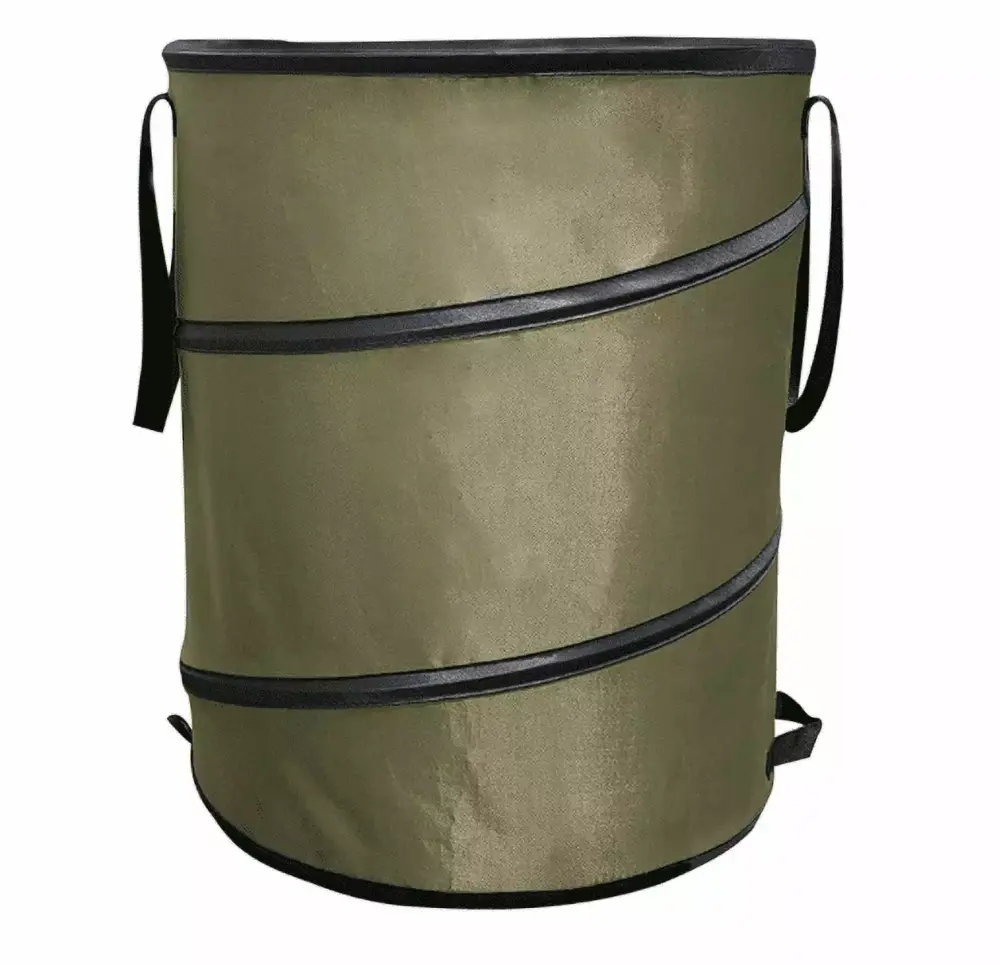 30 Gallon Travel-friendly Rubbish Bin Folding Pop-Up Trash Can Handles Outdoor Garden Park Lawn