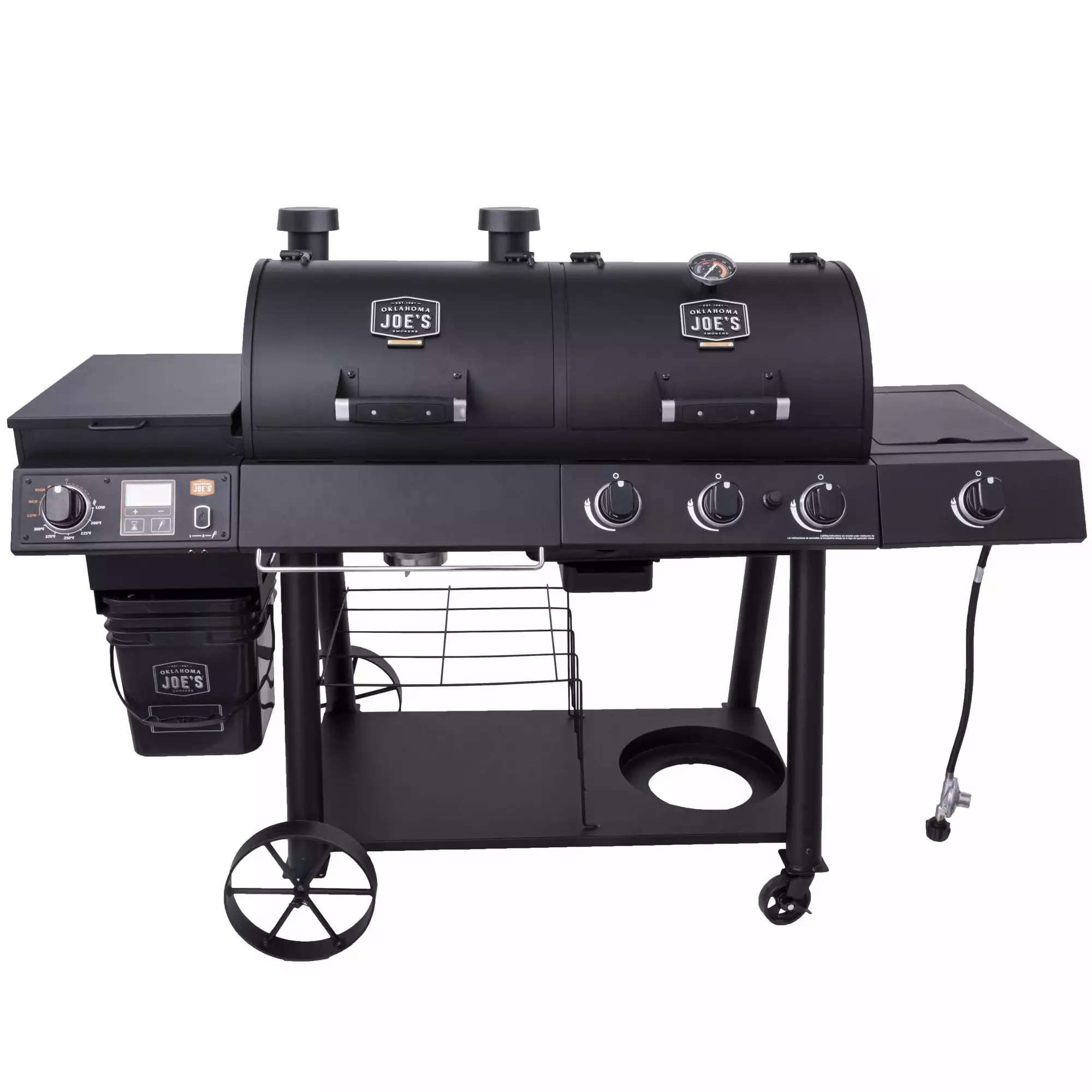 Oklahoma Joe's Rider Combo Pellet and Gas Grill Versatile Cooking