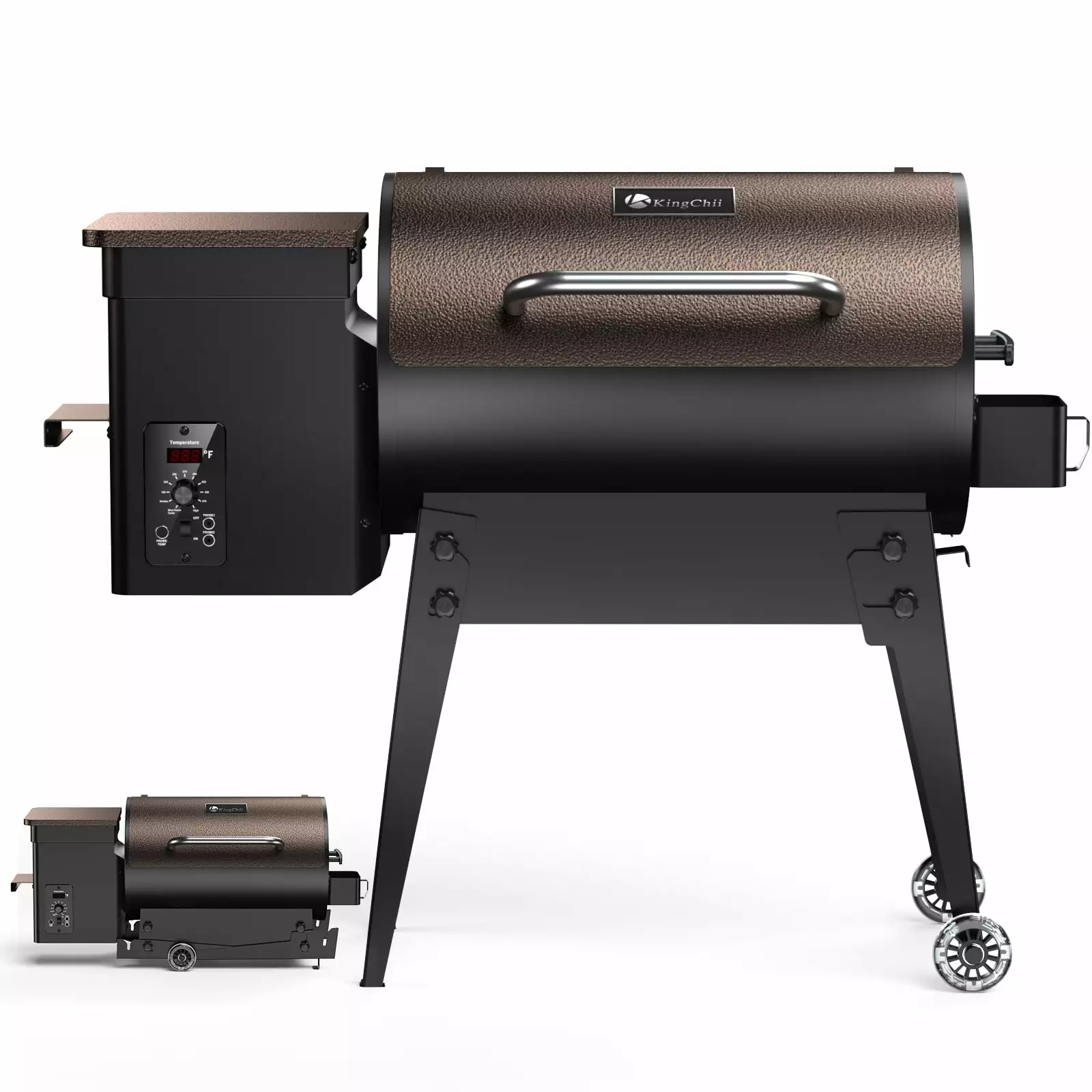 KingChii Wood Pellet Grill & Smoker 456sq.. Automatic Temperature Control