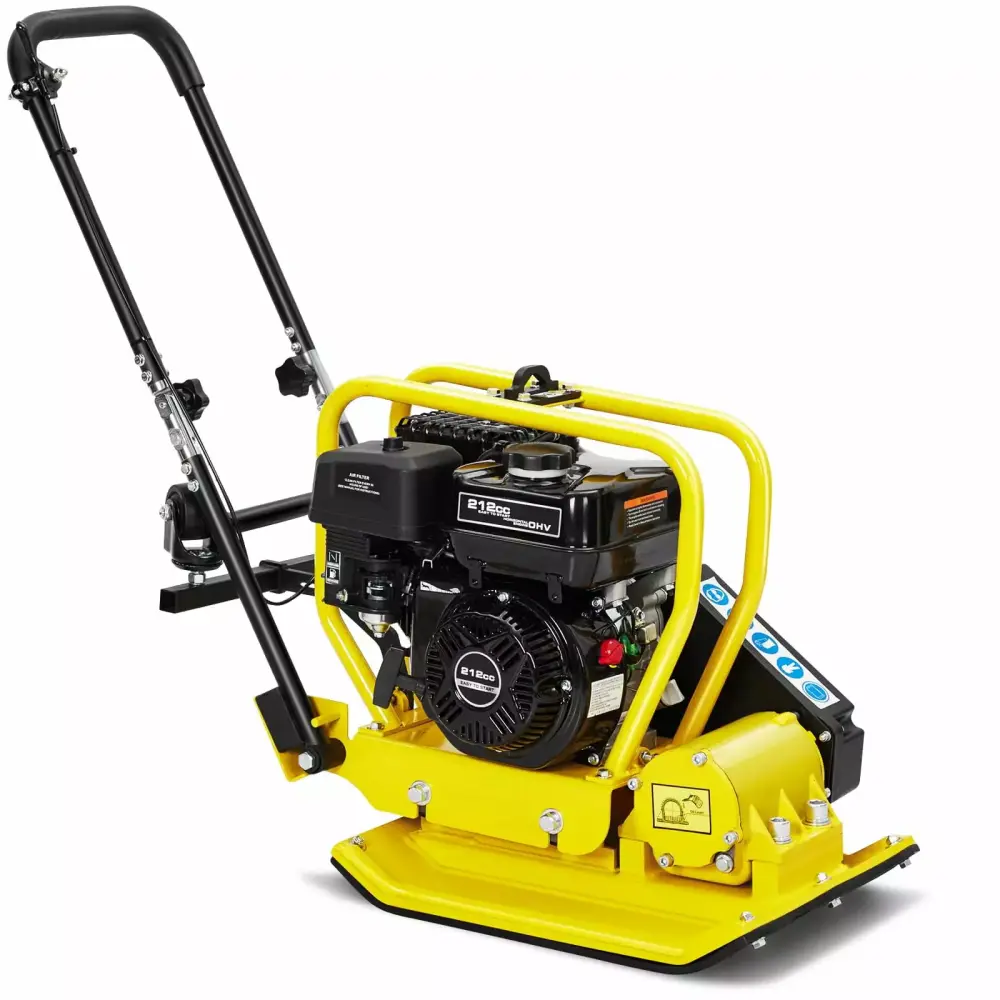 DSstyles 20x15 Inch Plate Compactor 7.0HP 212cc Engine and 5760 VPM Power Vibratory Soil Compaction