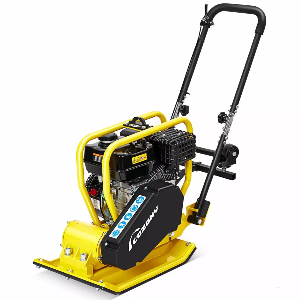 7.0 HP Plate Compactor 20x15 Inch Plate 212cc Engine 5760 VPM Power Vibratory Soil Compaction