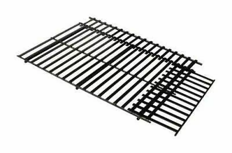 Grill Mark Black Porcelain Enameled Cast Iron Extendable Grill Grate 14.3 x 22 Inch Grillmark