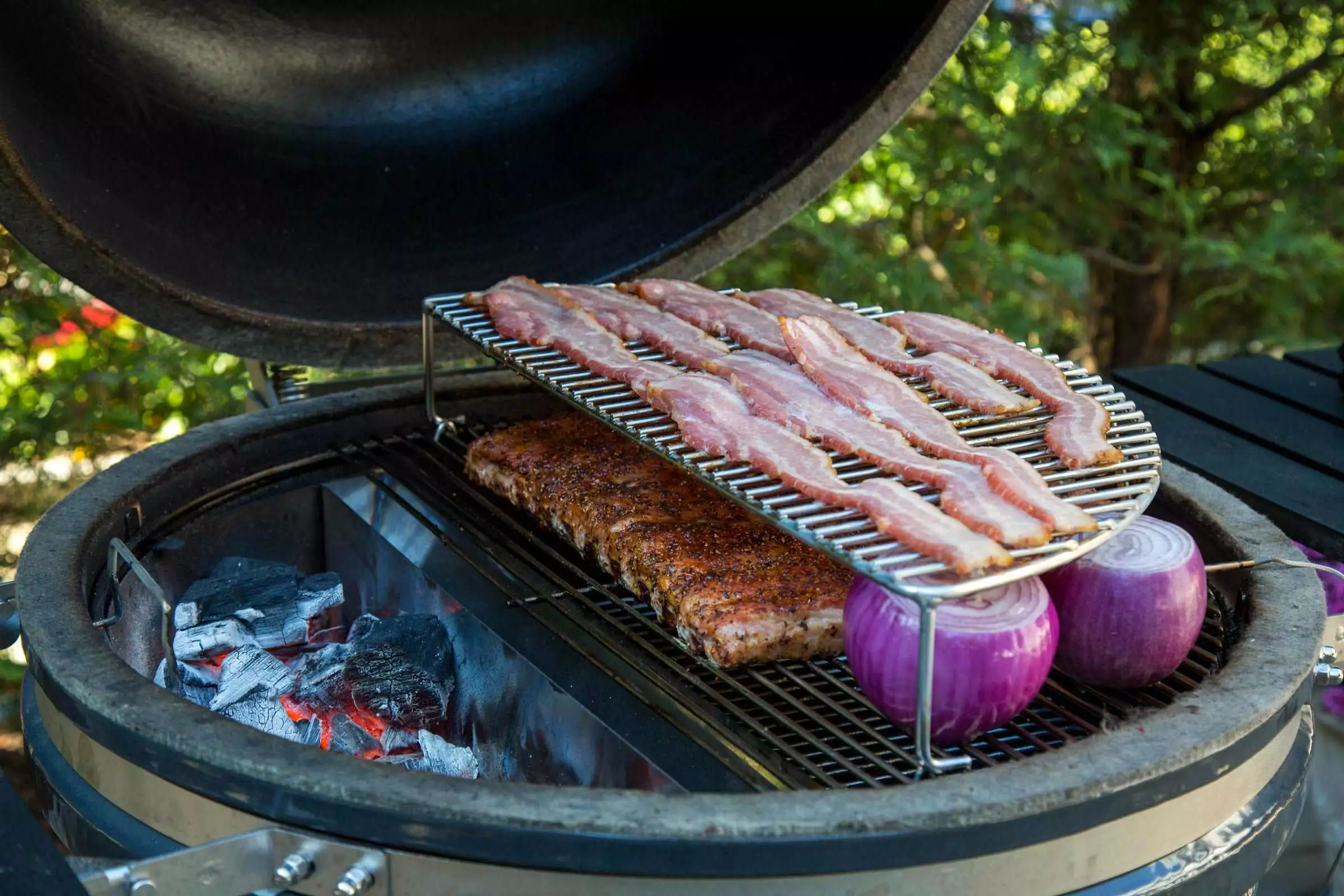 SnS Grills Elevated Cooking Grate 304 Stainless Steel Fits 22 26 EasySpin and Weber Grill Grates Slow 'N Sear