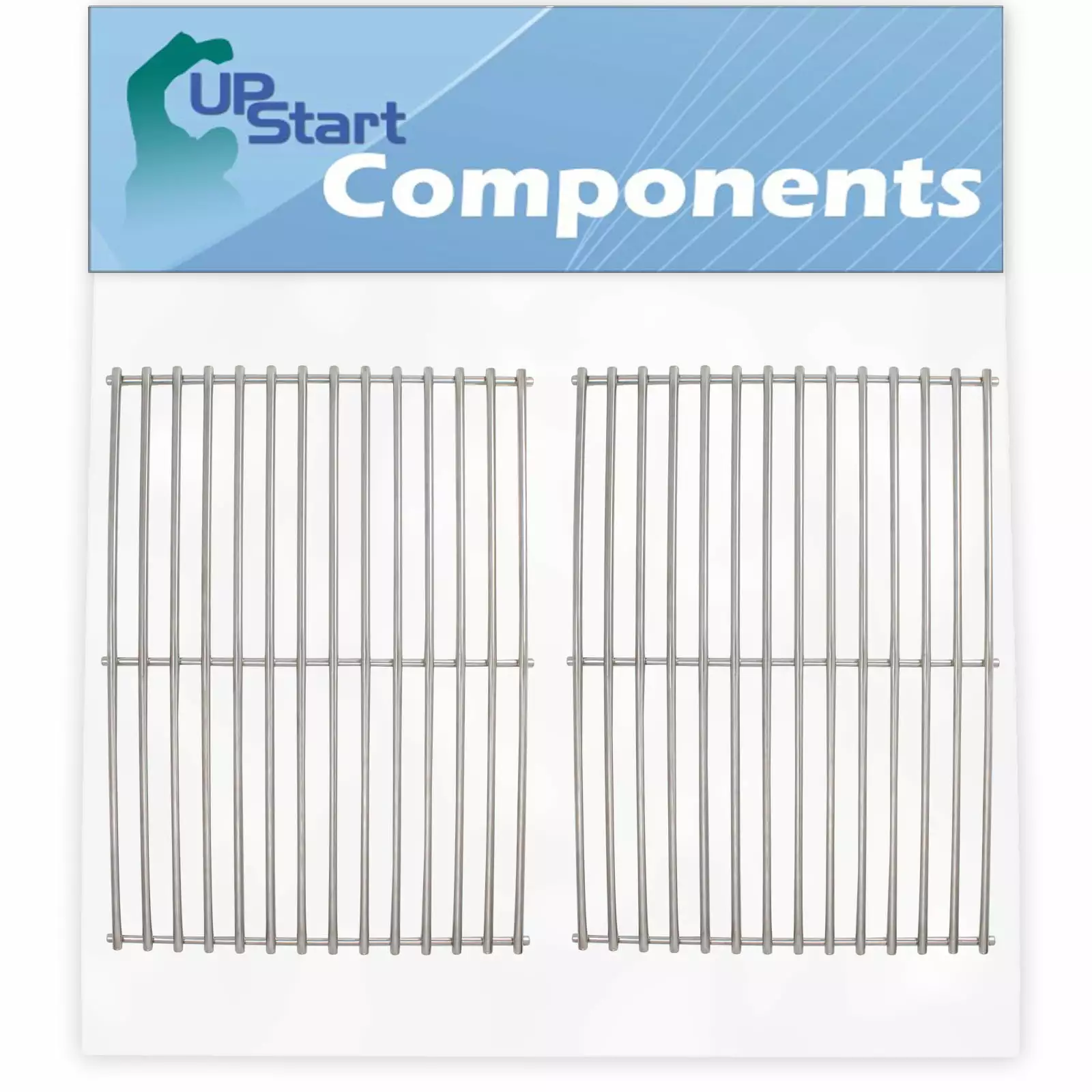 2-Pack BBQ Grill Cooking Grates Replacement Front Avenue 463241205 - Synergistic Barbeque Grid 16 5/8 UpStart Components
