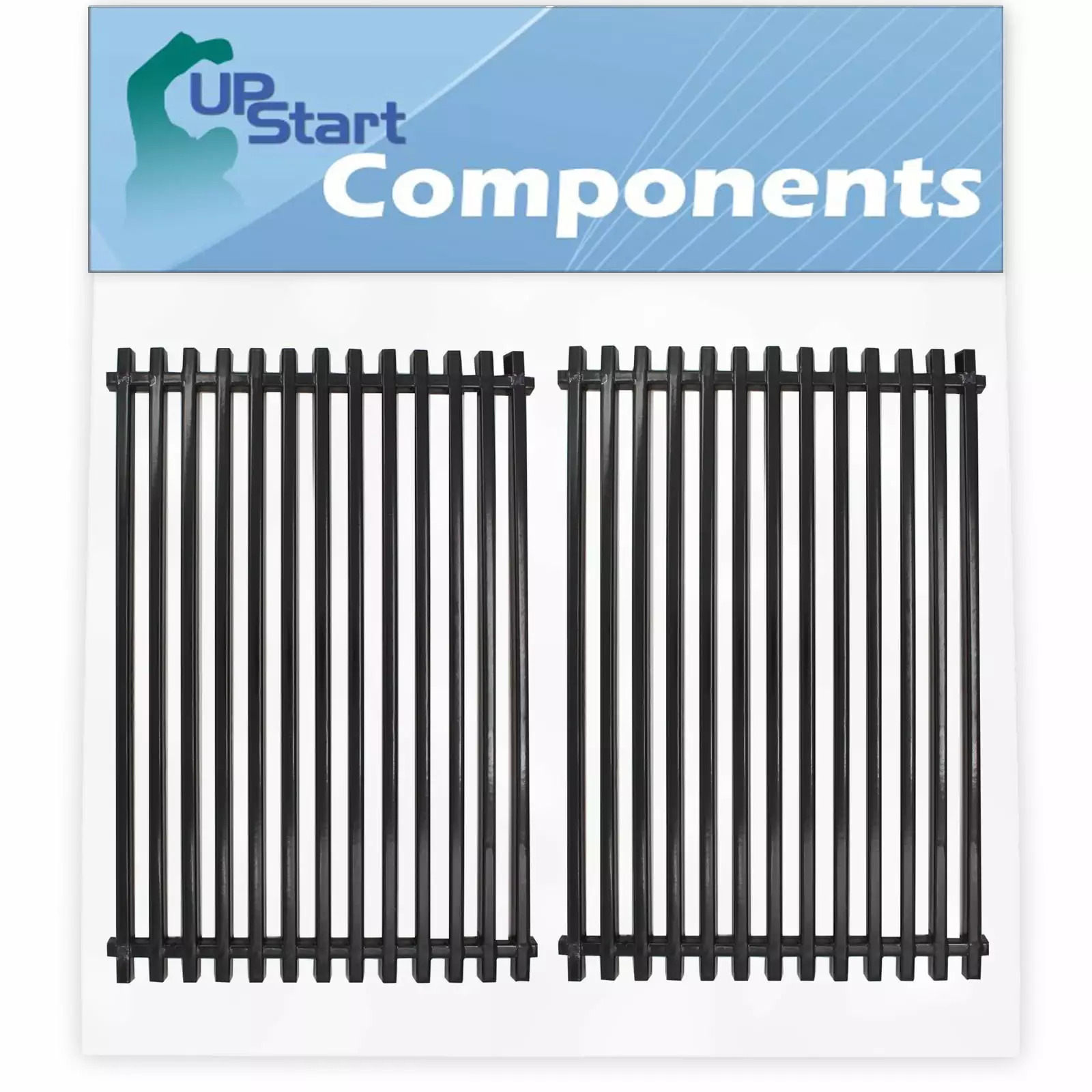 2-Pack BBQ Grill Cooking Grates Replacement Weber 5390001 Porcelain Coated Steel Grid UpStart Components