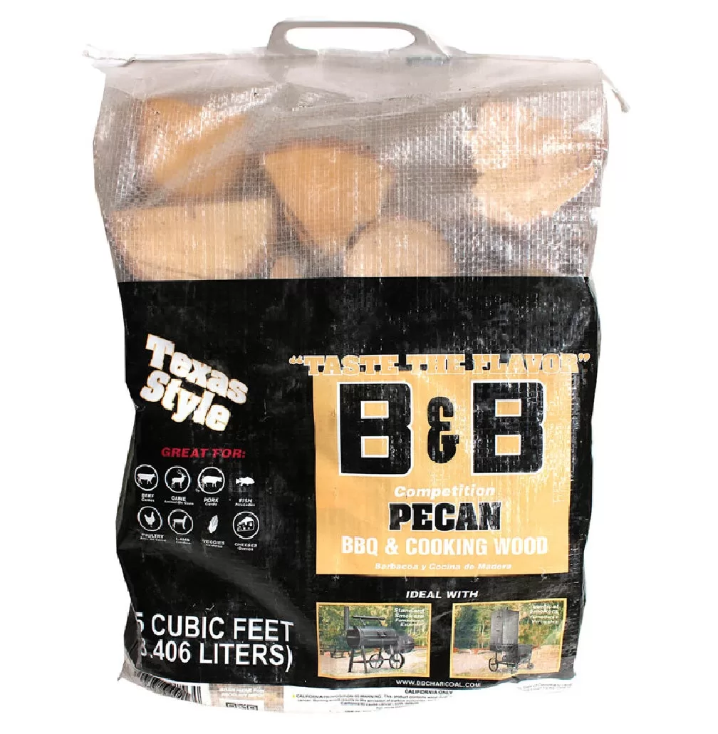 B&B Charcoal 00156 All Natural Pecan Cooking Logs BBQ and Grilling