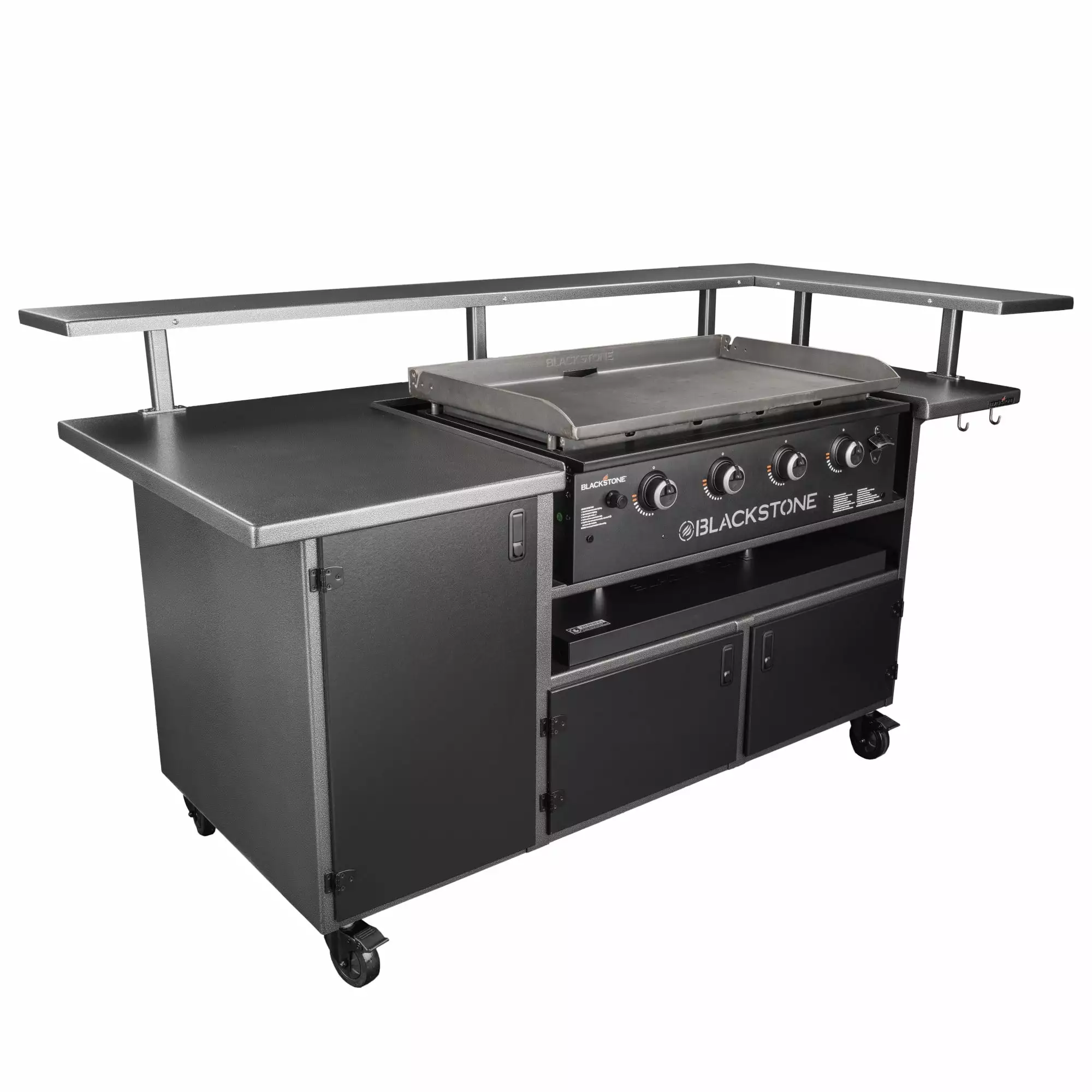 Blackstone 5-Person Chef's Table Drop- 36 Inch 4-Burner Griddle - Outdoor Cooking Station