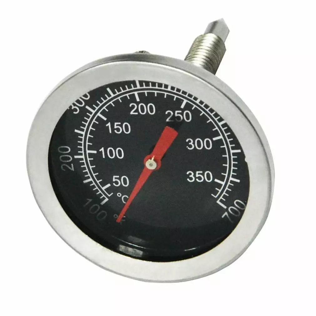 BBQ Grill Charcoal Smoker Thermometer 52mm Stainless Steel Pizza Oven Replacement Gukom