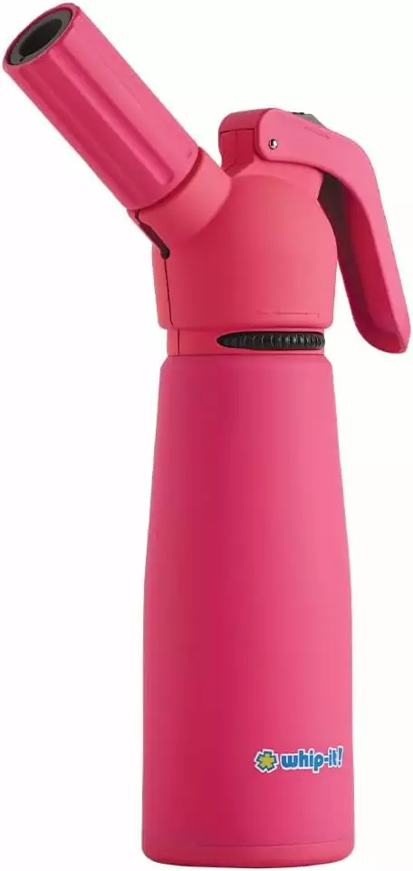 Whip-It Motif Torch All Pink Adjustable Flame Butane Lighter Culinary Use Whip-It! Brand