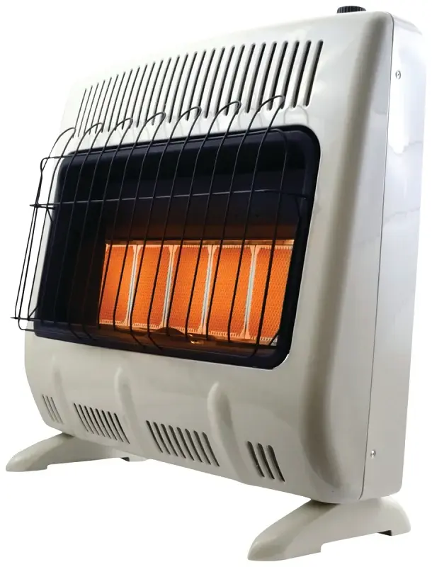 Mr. Heater F299831 Vent-Free Radiant Gas Heater, 11-1/4 W, 27 H, 30,000 Btu Heating, Unrefined Gas