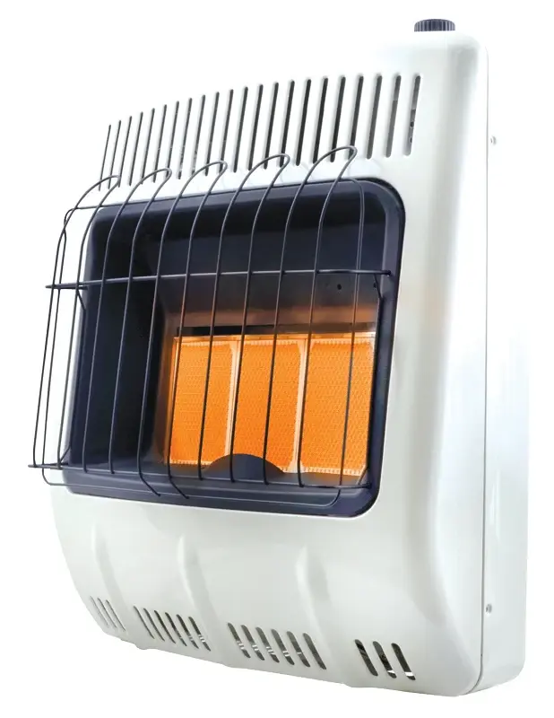 Mr. Heater MHVFDF20RTT Vent-Free Radiant Dual Fuel Heater, 23-1/2 W, 27 H, 20,000 Btu/hr Heating, Pearl