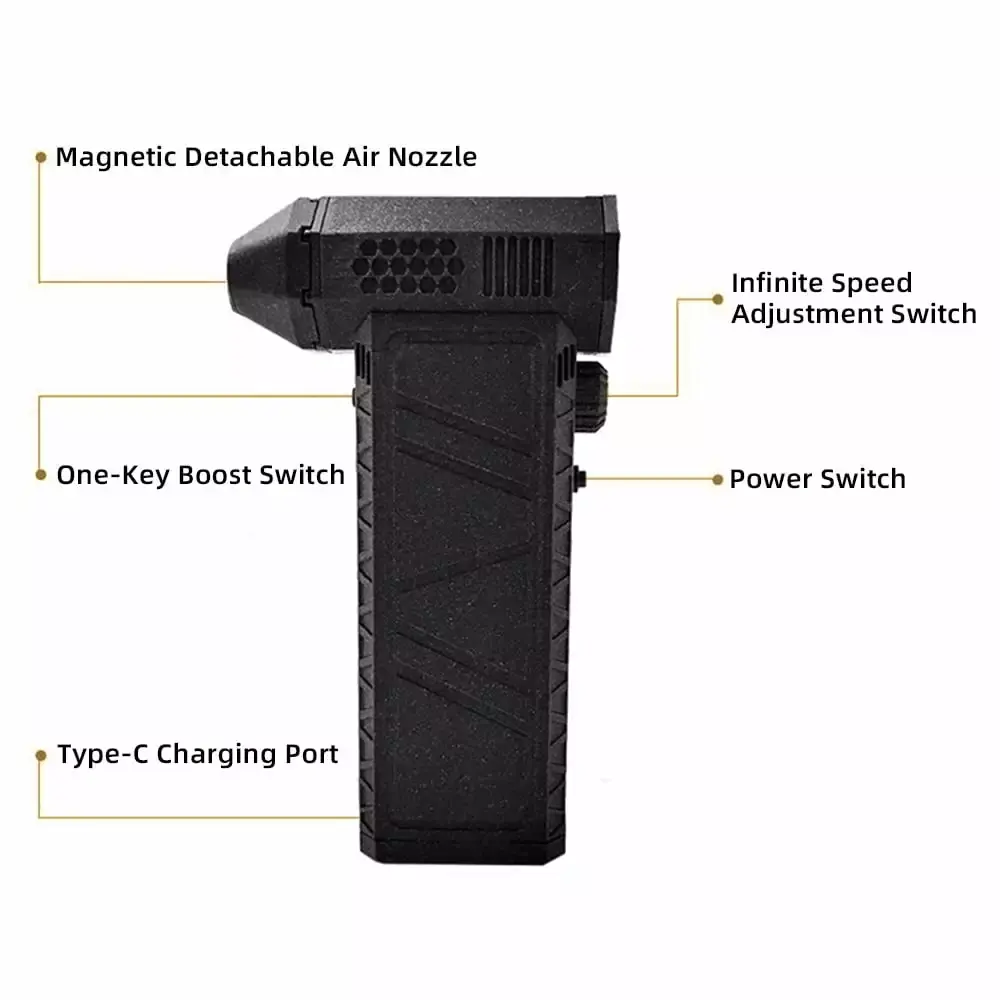 180W Multi-functional Turbo Fan Computer High-Speed Cooling 18650