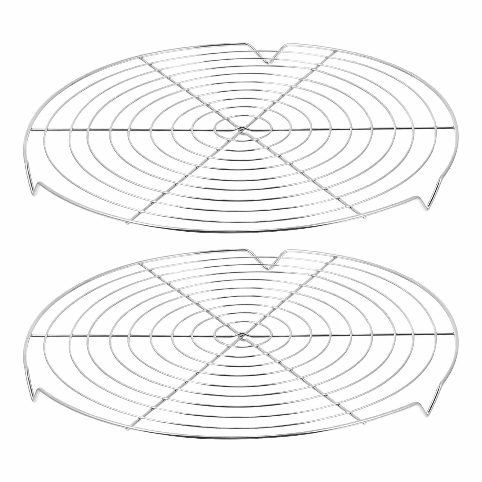 Cooling Rack 2 Pcs Kitchen Cooler Bakery Airfryer Charcoal Grills Pizza Oven Stainless Steel CowanMic