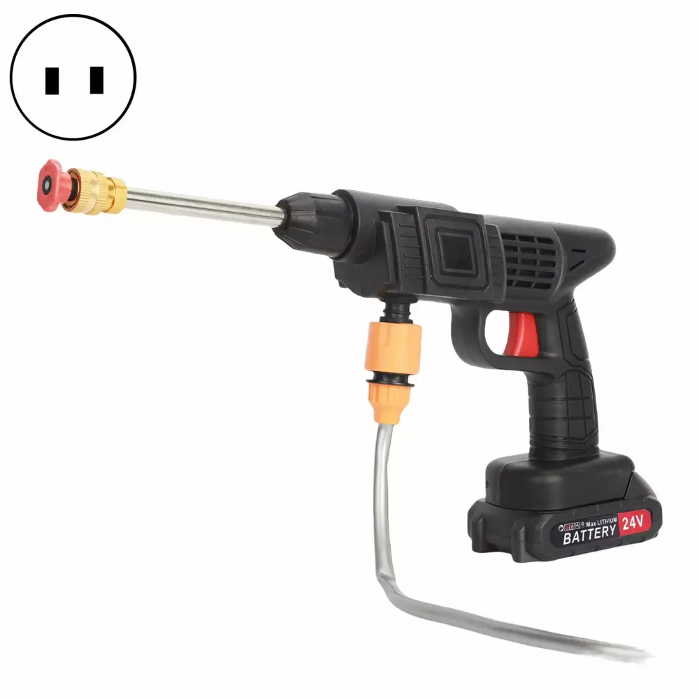 Kinaerty 24V Cordless Power Washer Kit Multifunction Nozzle Battery Powered Copper Motor Car Cleaning Us