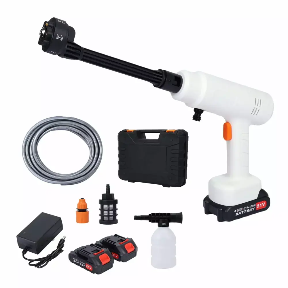Splendid Travel-friendly Auto Cordless Electric Power Washer 180w 6--1 Adjustable Nozzle Car Fence Floor Us