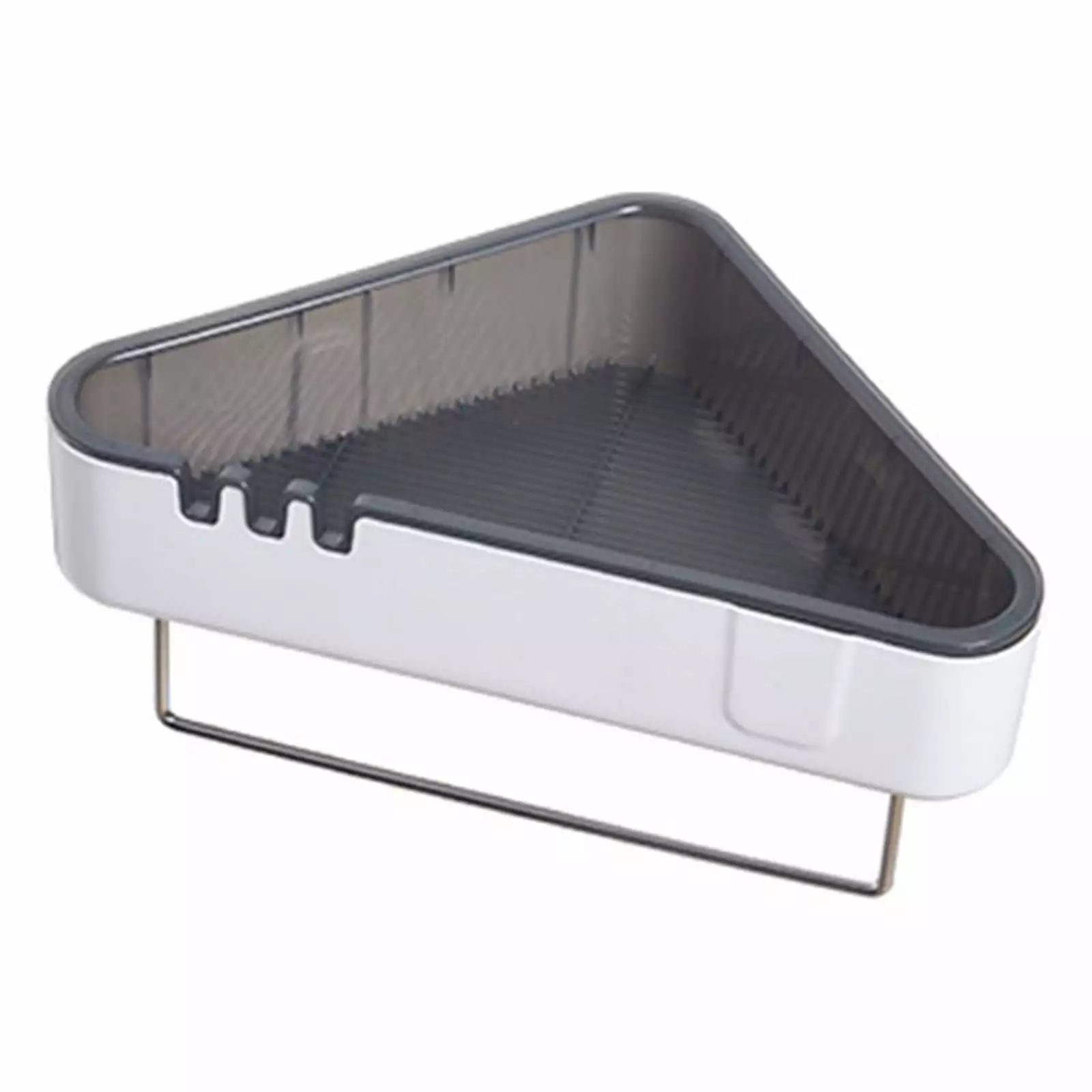 Outoloxit Corner Shower Caddy Shower Wall Caddy Drill Free Corner Shelves Shower Bathroom Corner Storage Arranger White