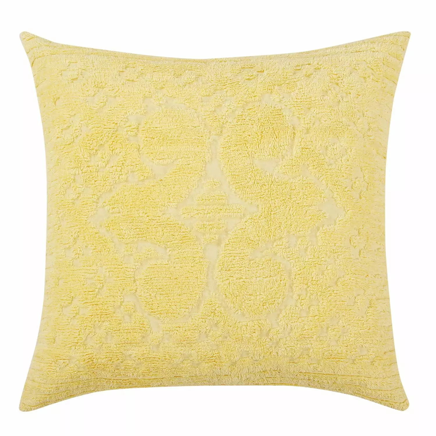 Better Trends Ashton Medallion Design 100% Cotton Bedspread Euro Sham Yellow Adult Bedding Set