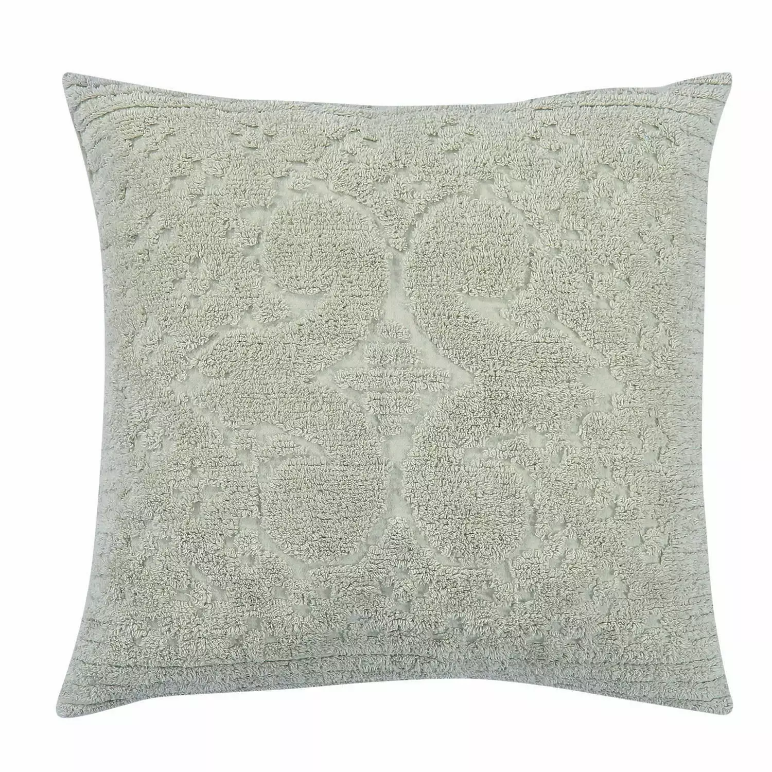 Better Trends Ashton Medallion Design 100% Cotton Bedspread Euro Sham Sage Adult Bedding Set