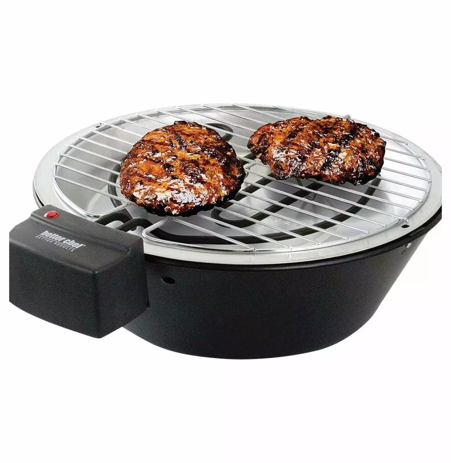 Lwory Indoor Electric Barbecue Grill 12-Inch 1-KW Stainless Grate Round